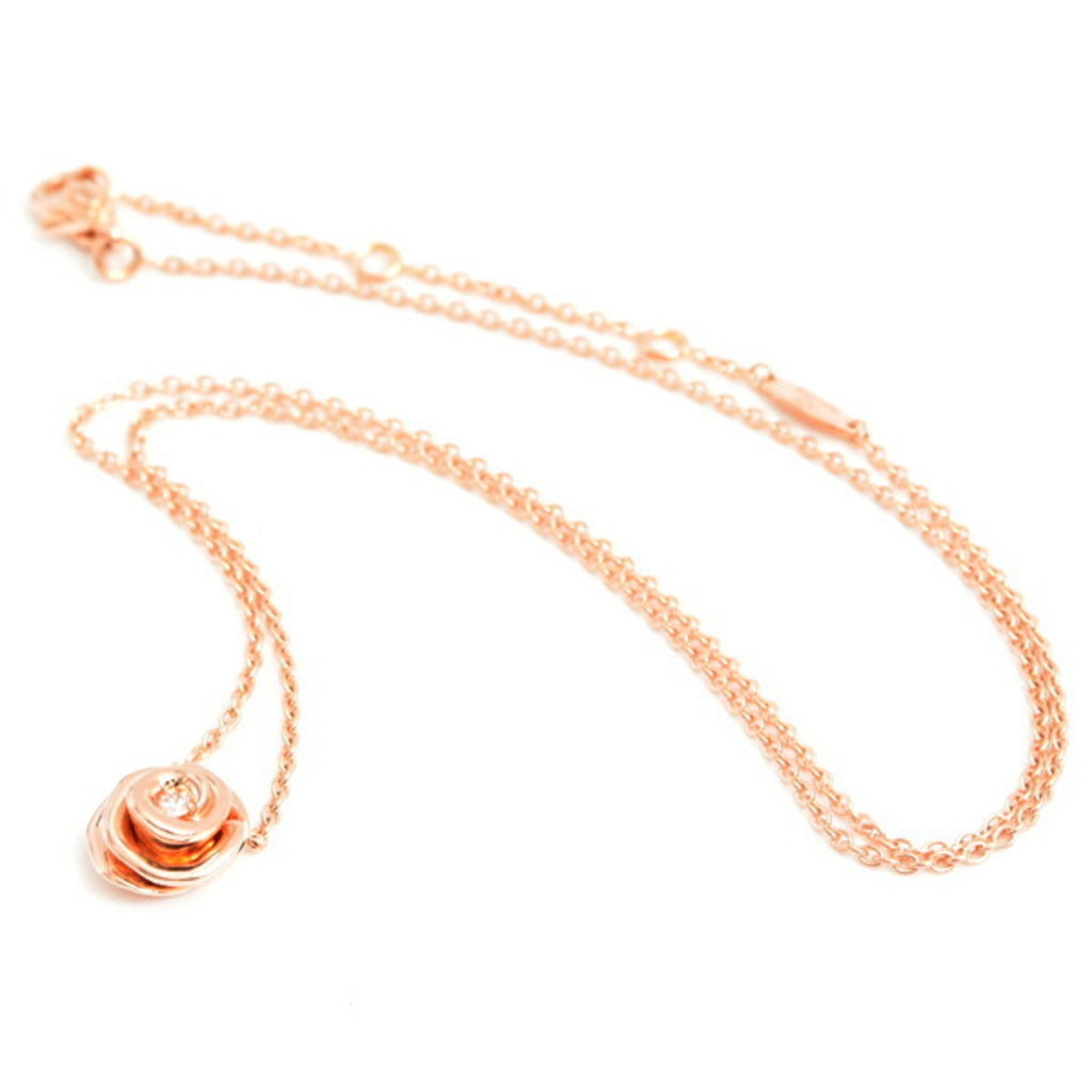Rose Couture Pendant Necklace 18K Rose Gold and Diamond
