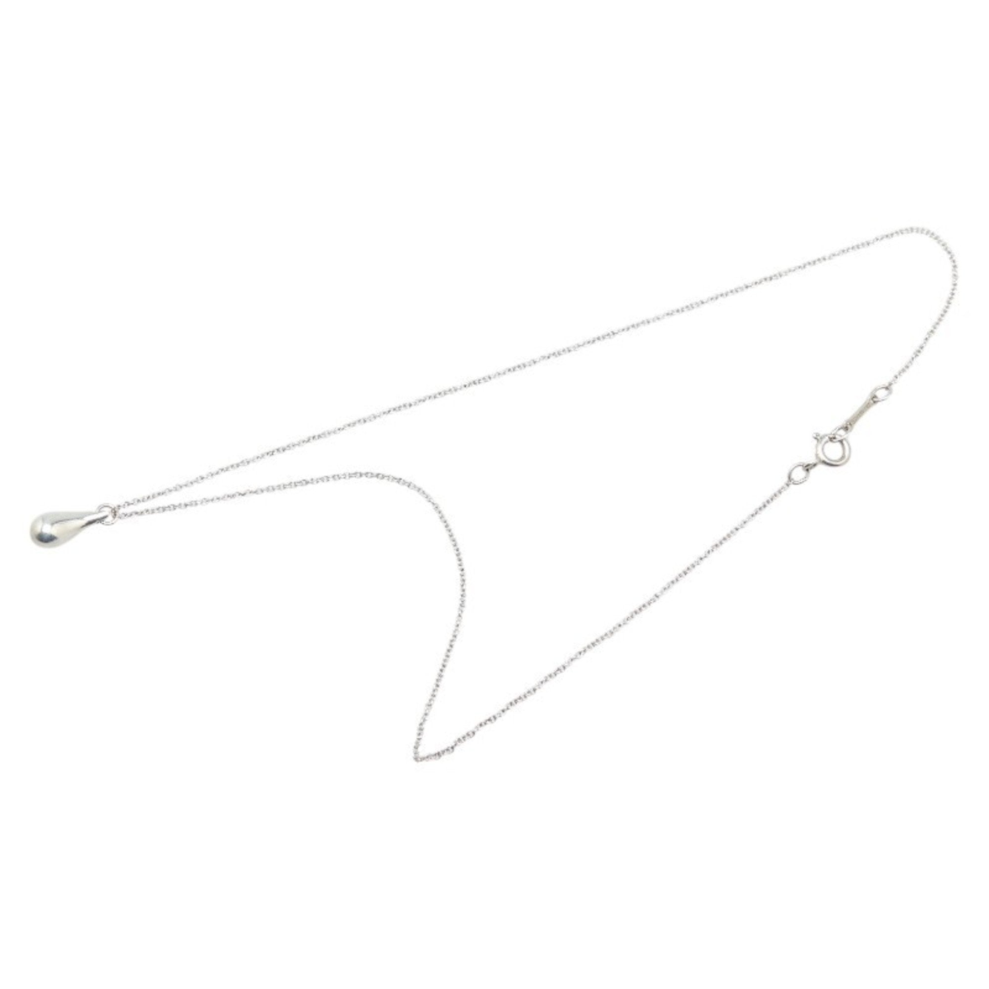 Teardrop Pendant Necklace Sterling Silver