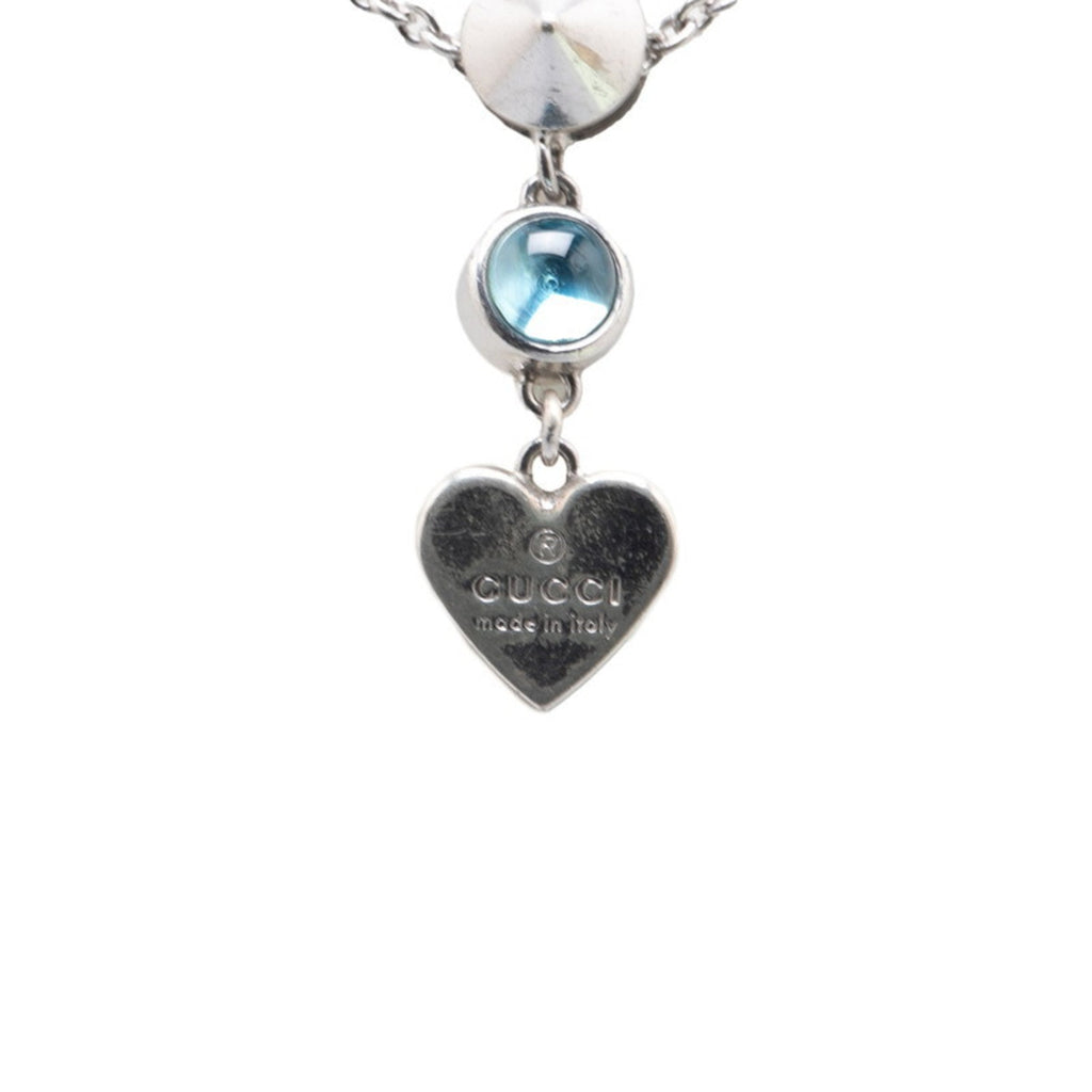 Pendant Necklace Sterling Silver with Topaz