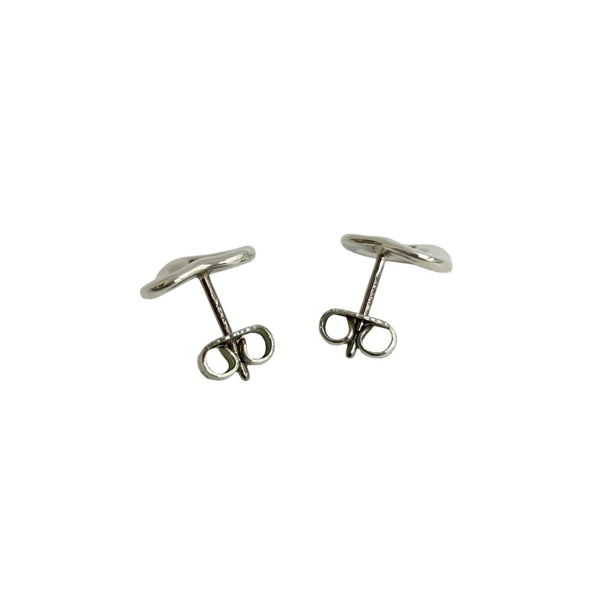 Open Heart Earrings Sterling Silver 10mm Sterling Silver