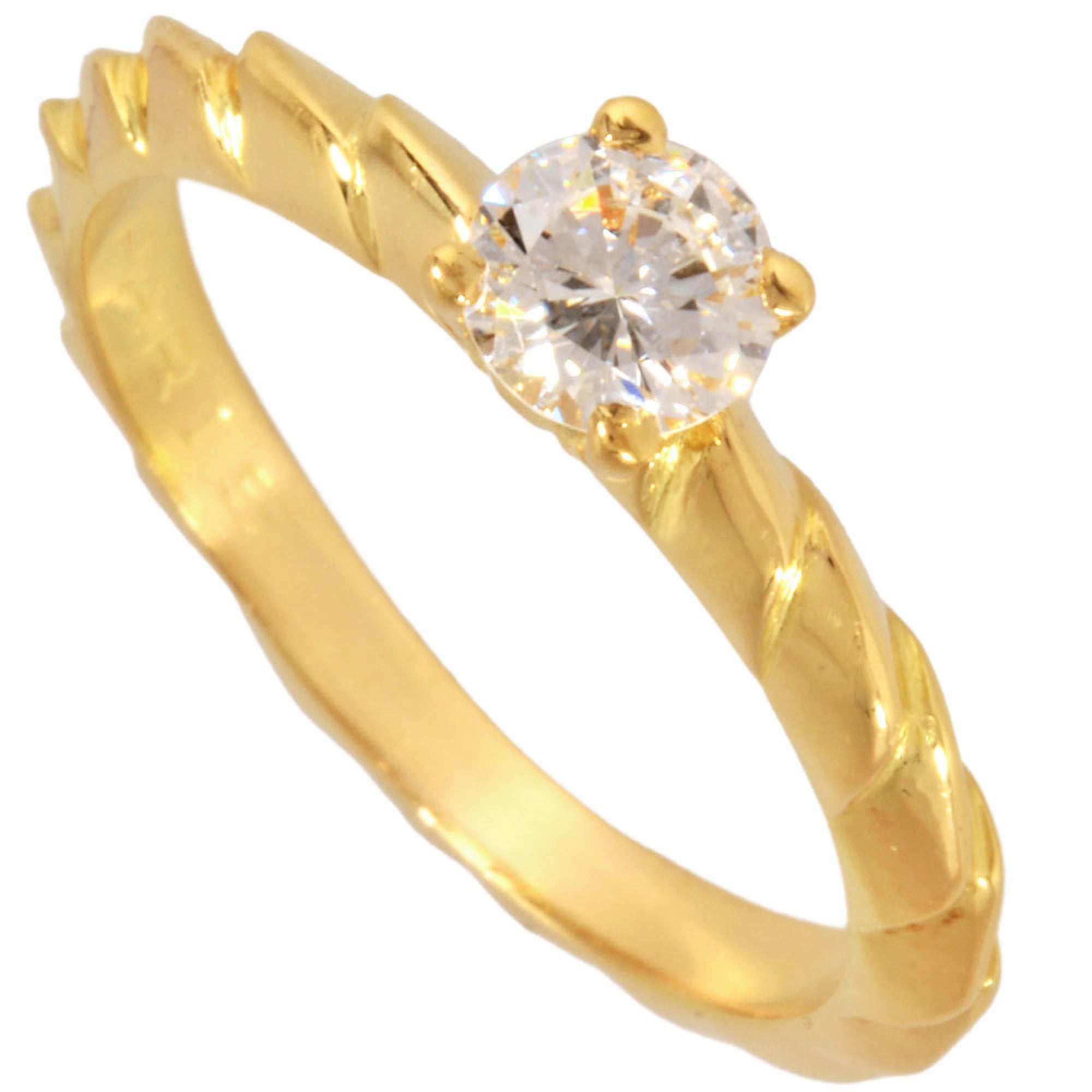 Torsade Ring 18K Yellow Gold with Diamond