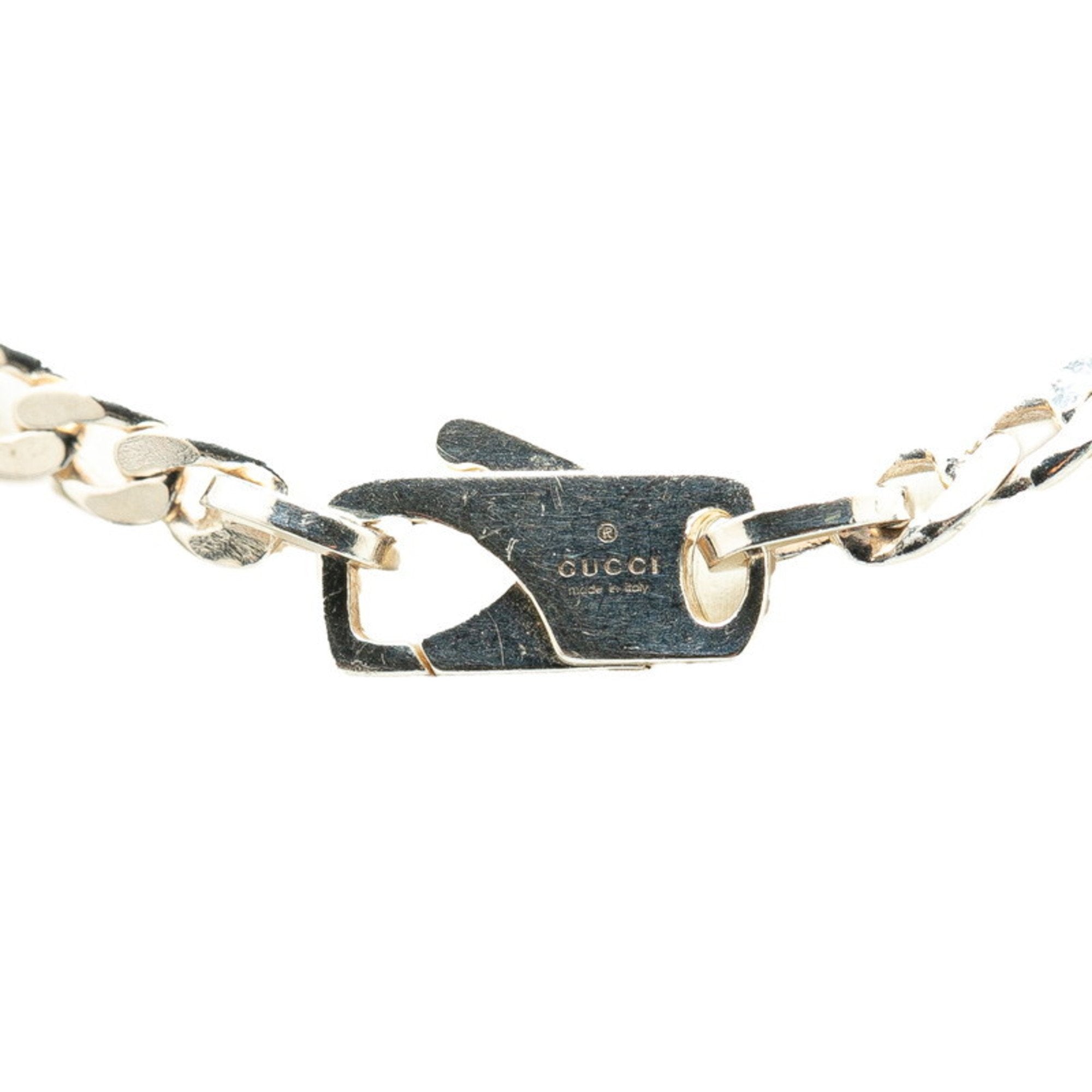 Cutout G Ring Pendant Necklace Sterling Silver