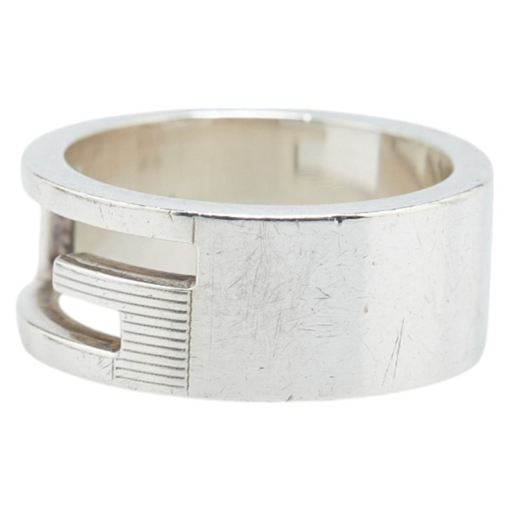 Branded G Band Ring Sterling Silver
