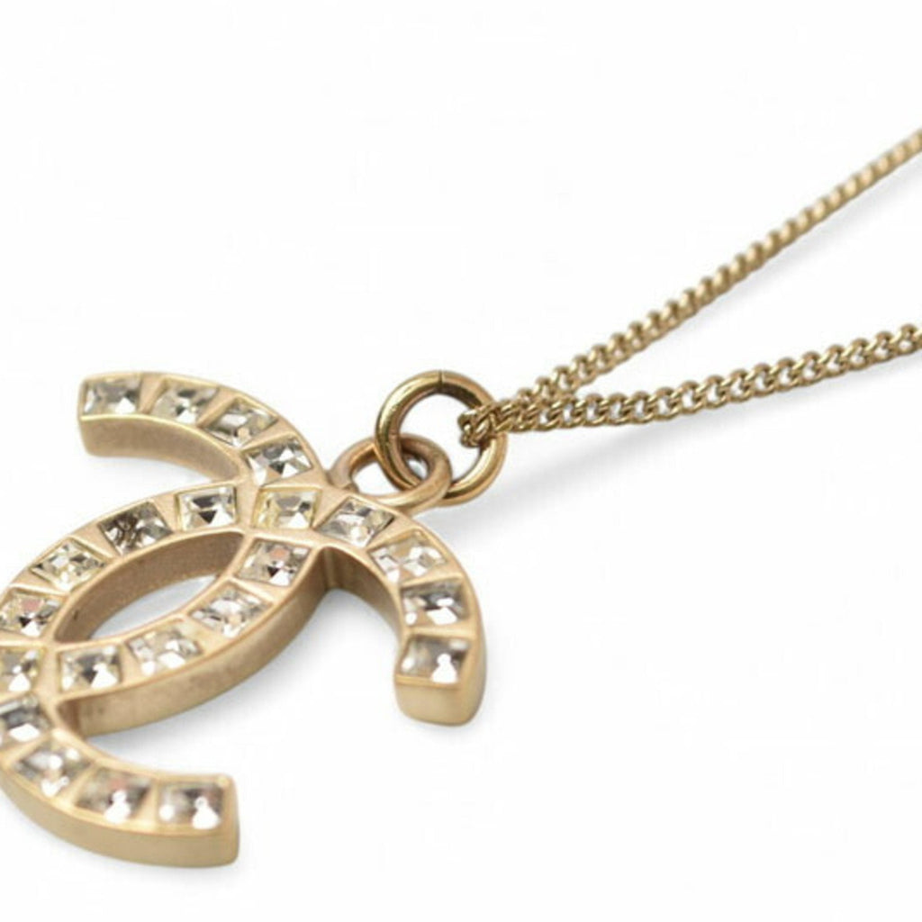 CC Logo Pendant Necklace Metal