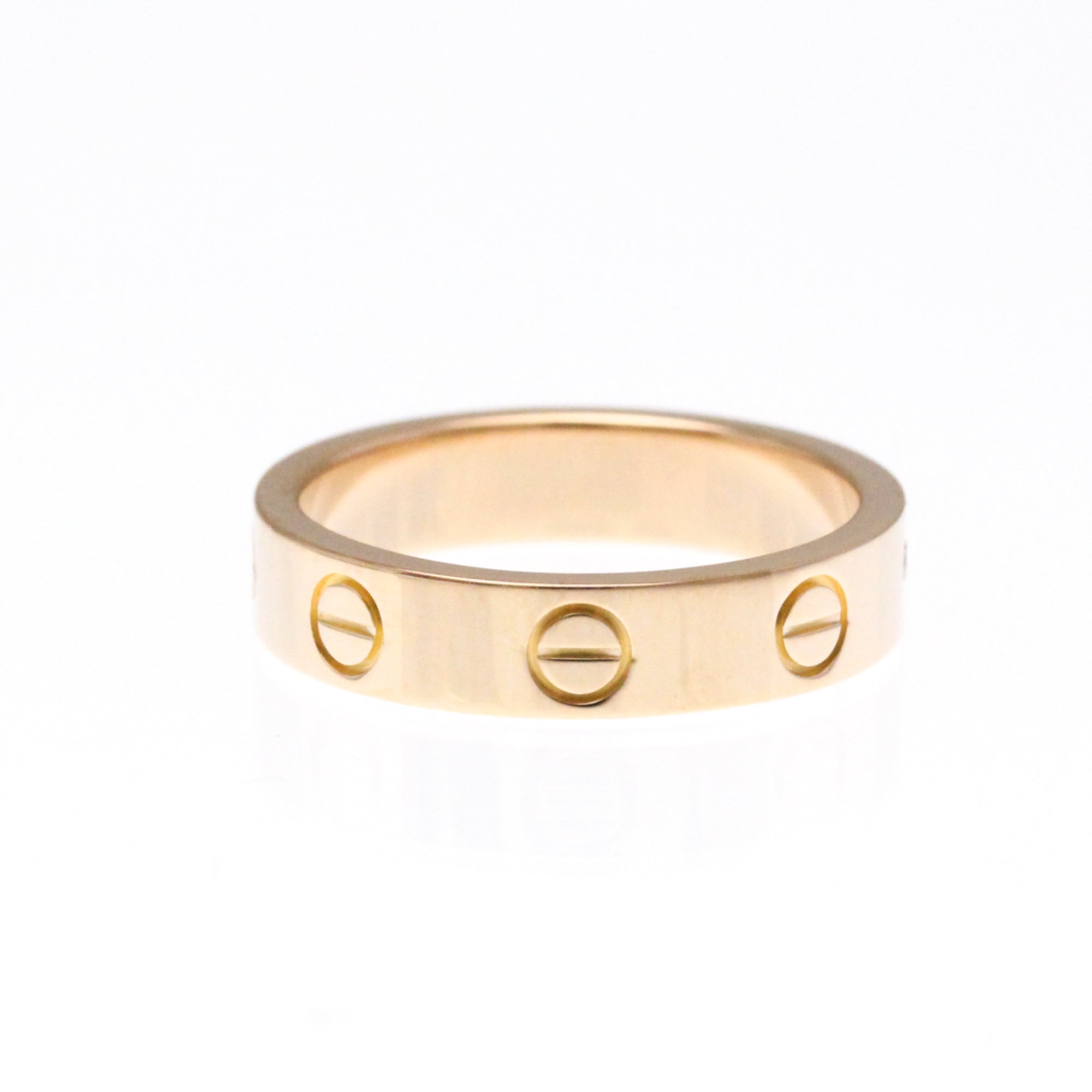 Love Ring 18K Rose Gold Mini with Diamond