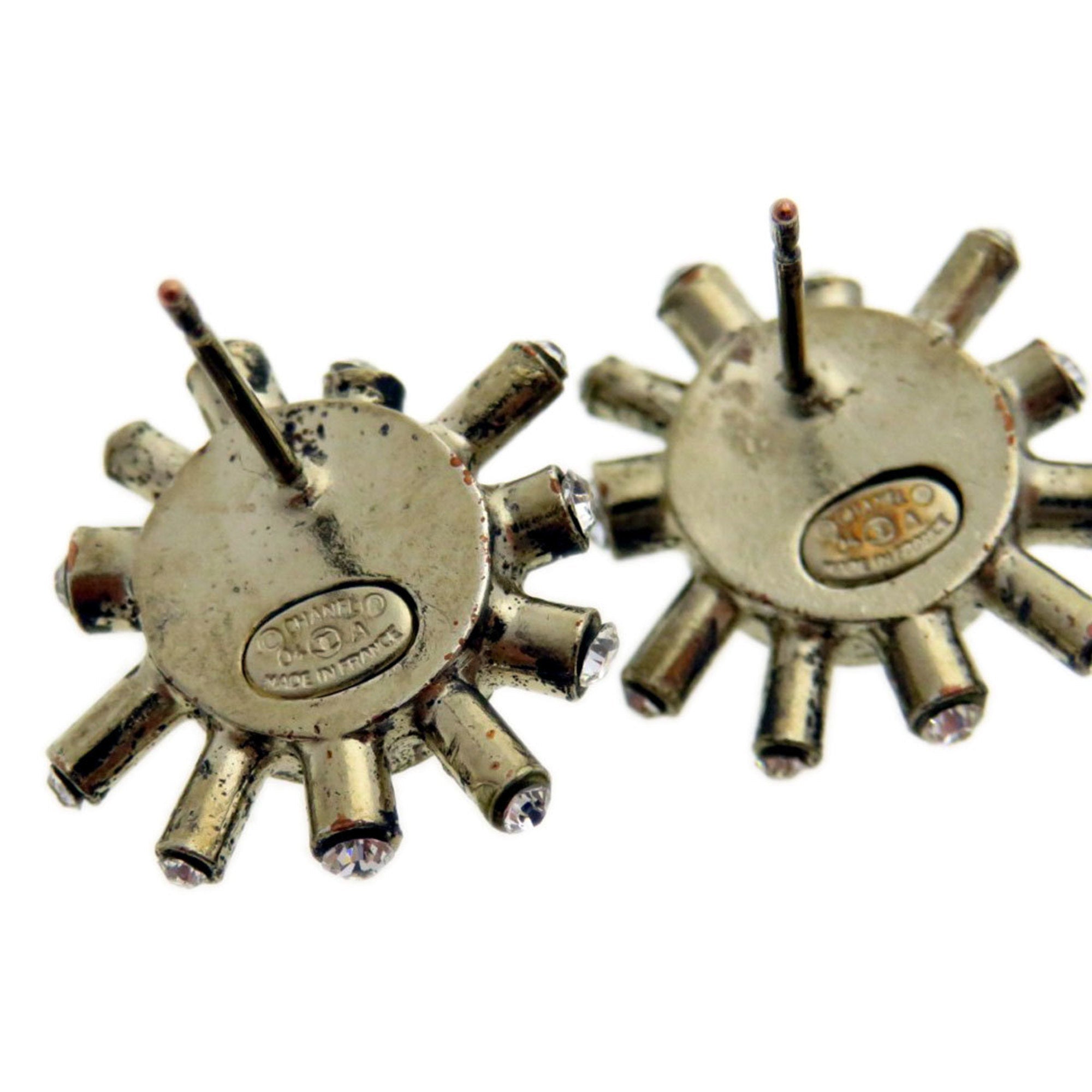 CC Logo Earrings Silver-Tone Metal Silver-Tone Metal