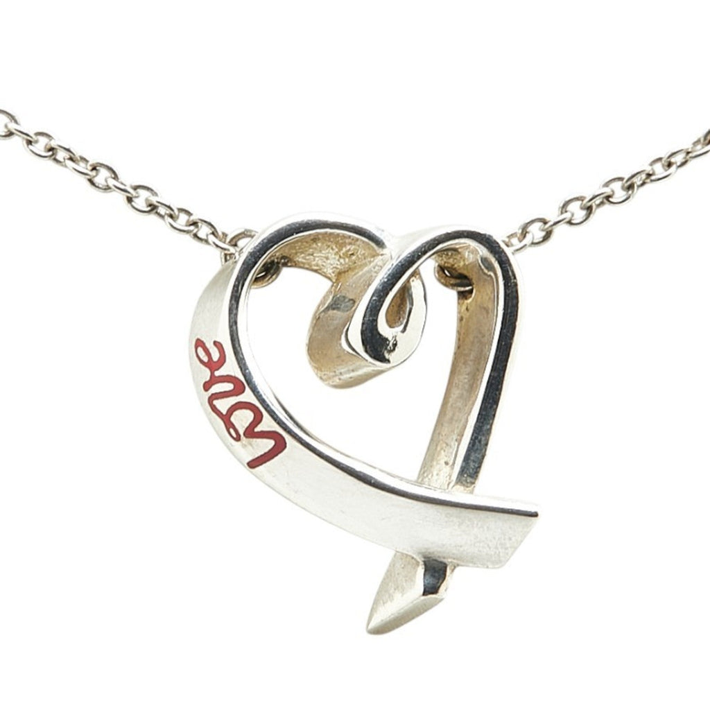 Loving Heart Love Pendant Necklace Sterling Silver