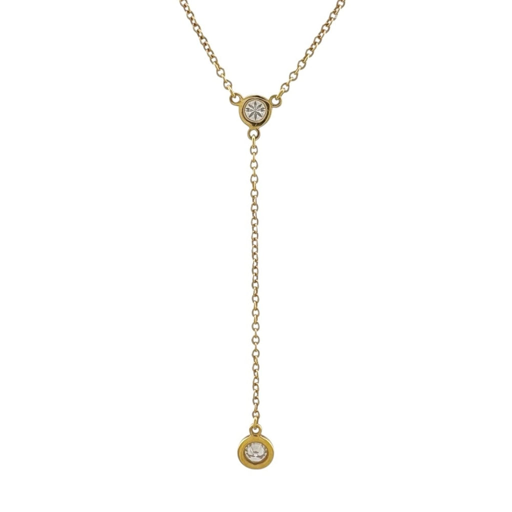 Elsa Peretti Diamonds By The Yard Pendant Necklace and Diamond 0.08CT