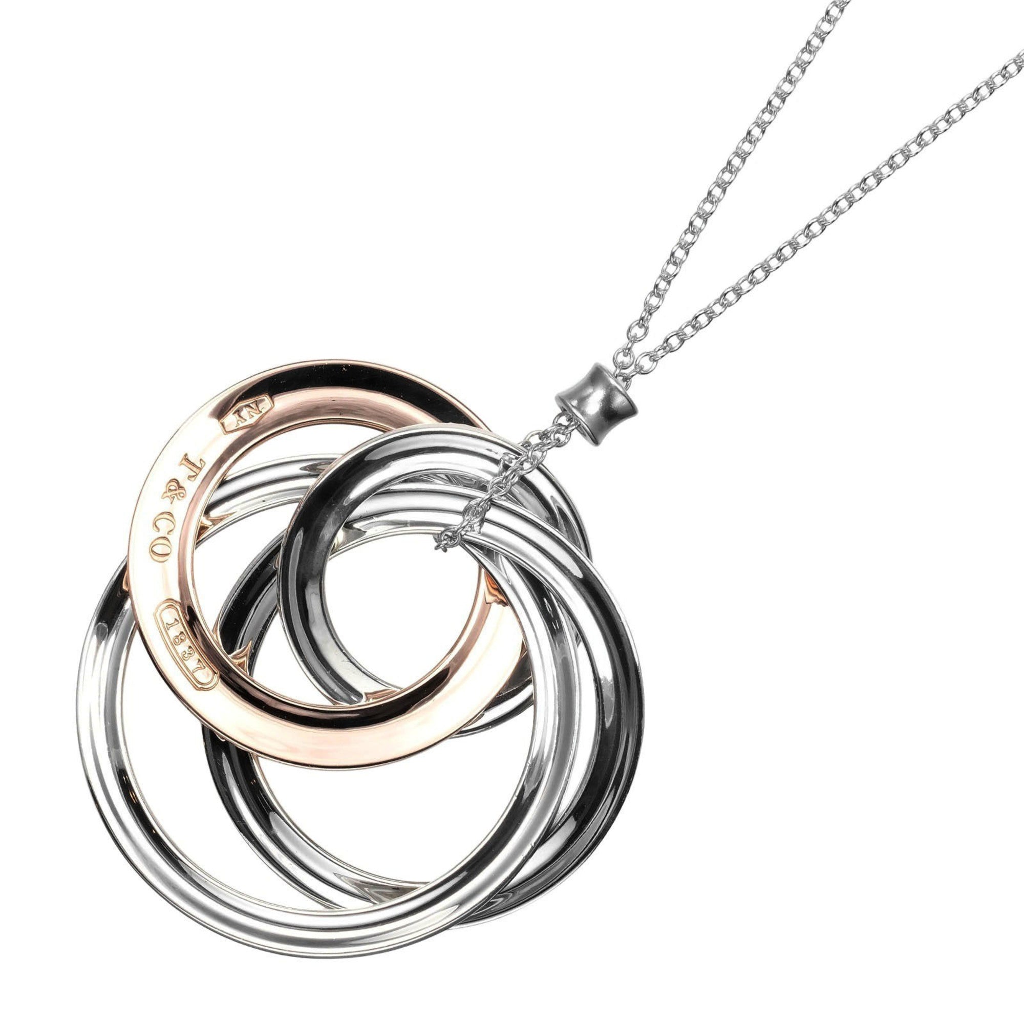 Pendant Necklace Metal and Sterling Silver