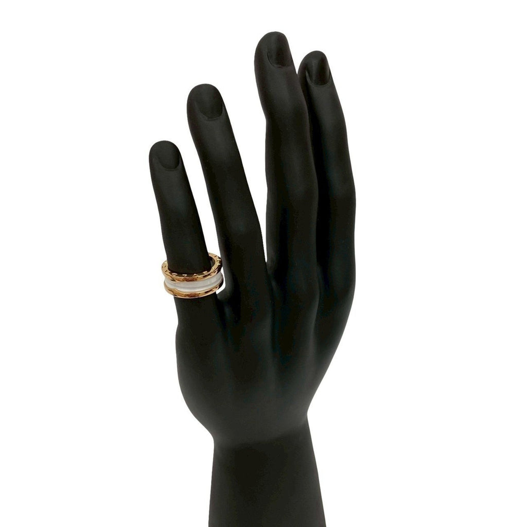B.Zero1 Ring 18K Rose Gold and Ceramic