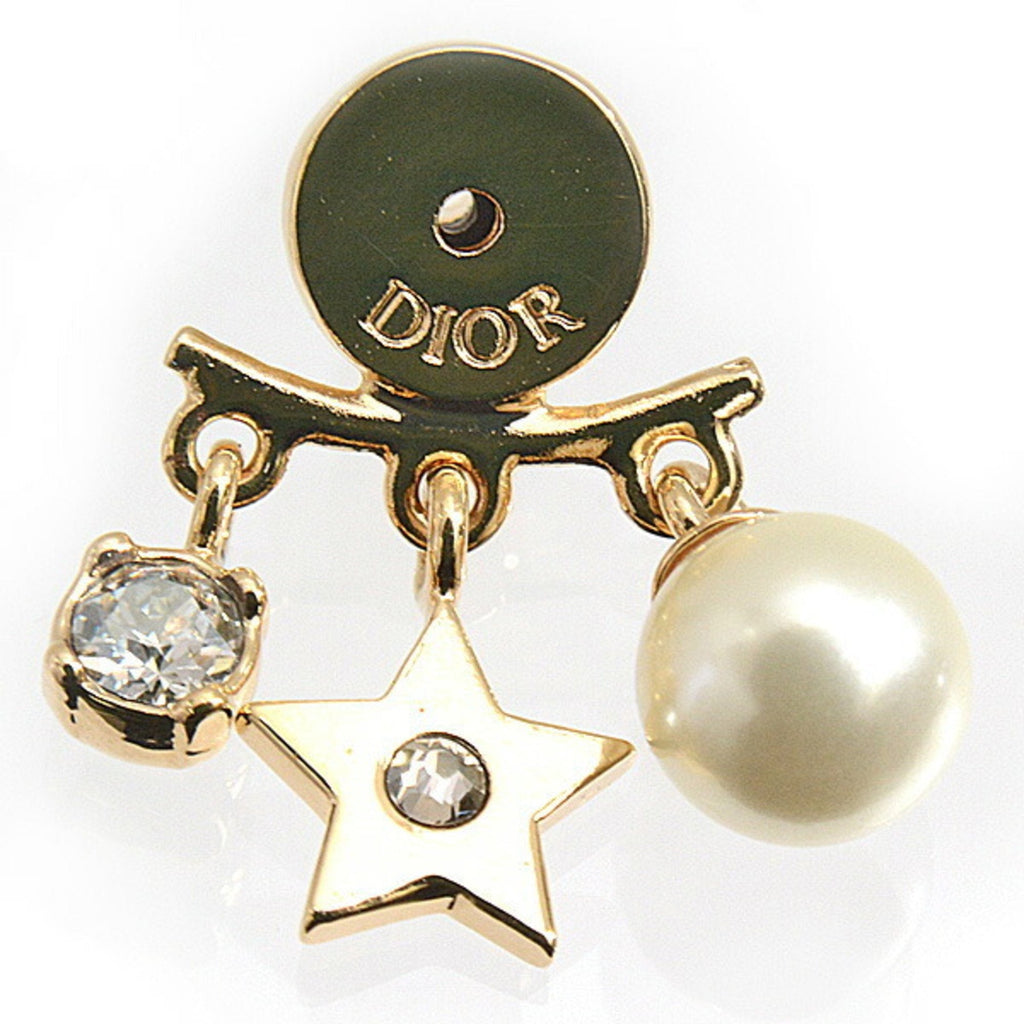 Pearl Earrings Metal and Resin