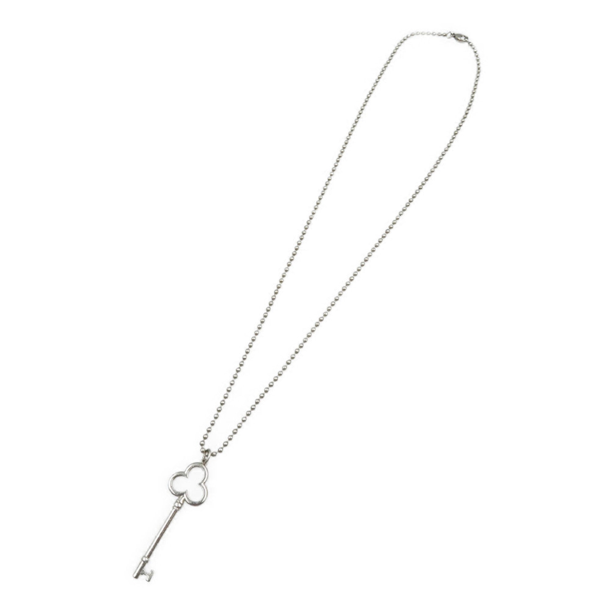 Trefoil Key Pendant Necklace Sterling Silver