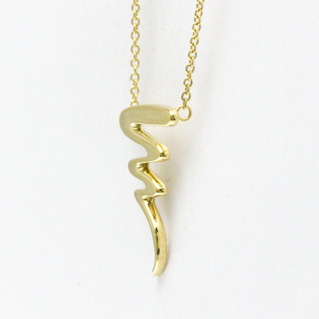 Scribble Pendant Necklace 18K Yellow Gold