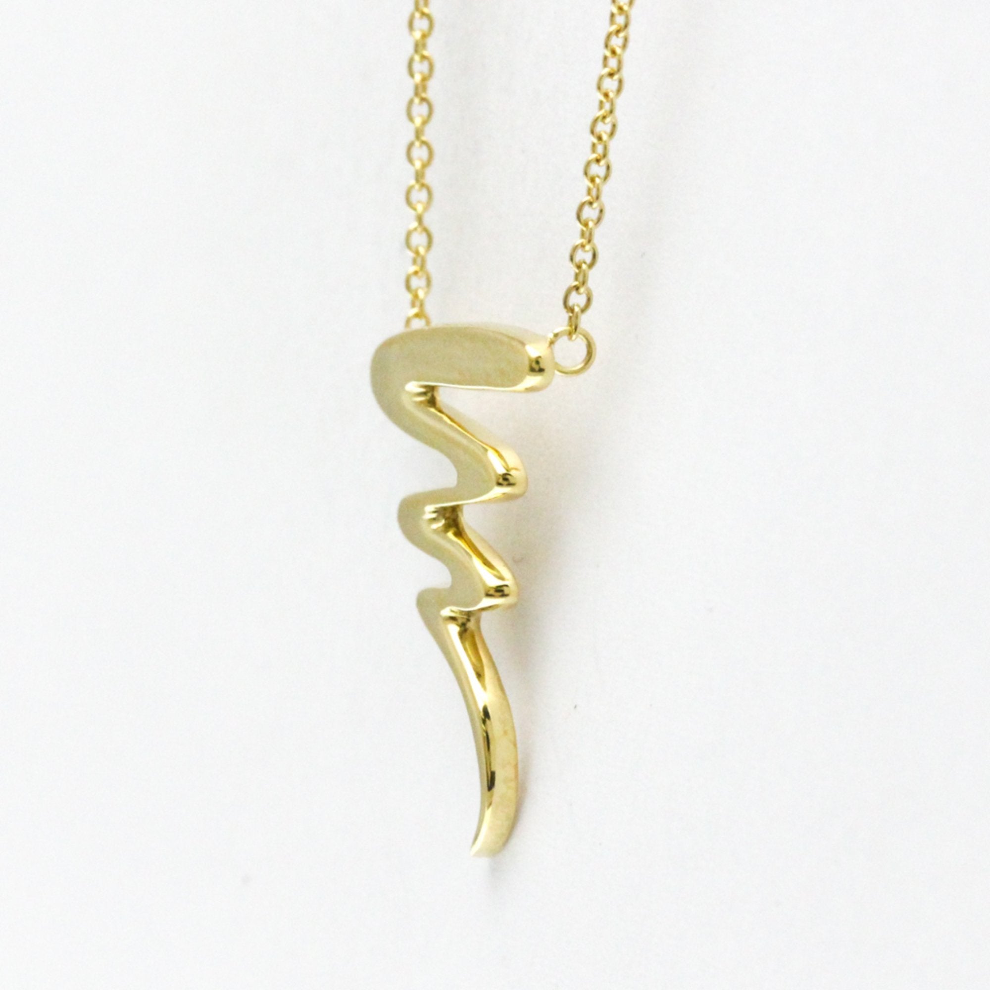 Scribble Pendant Necklace 18K Yellow Gold