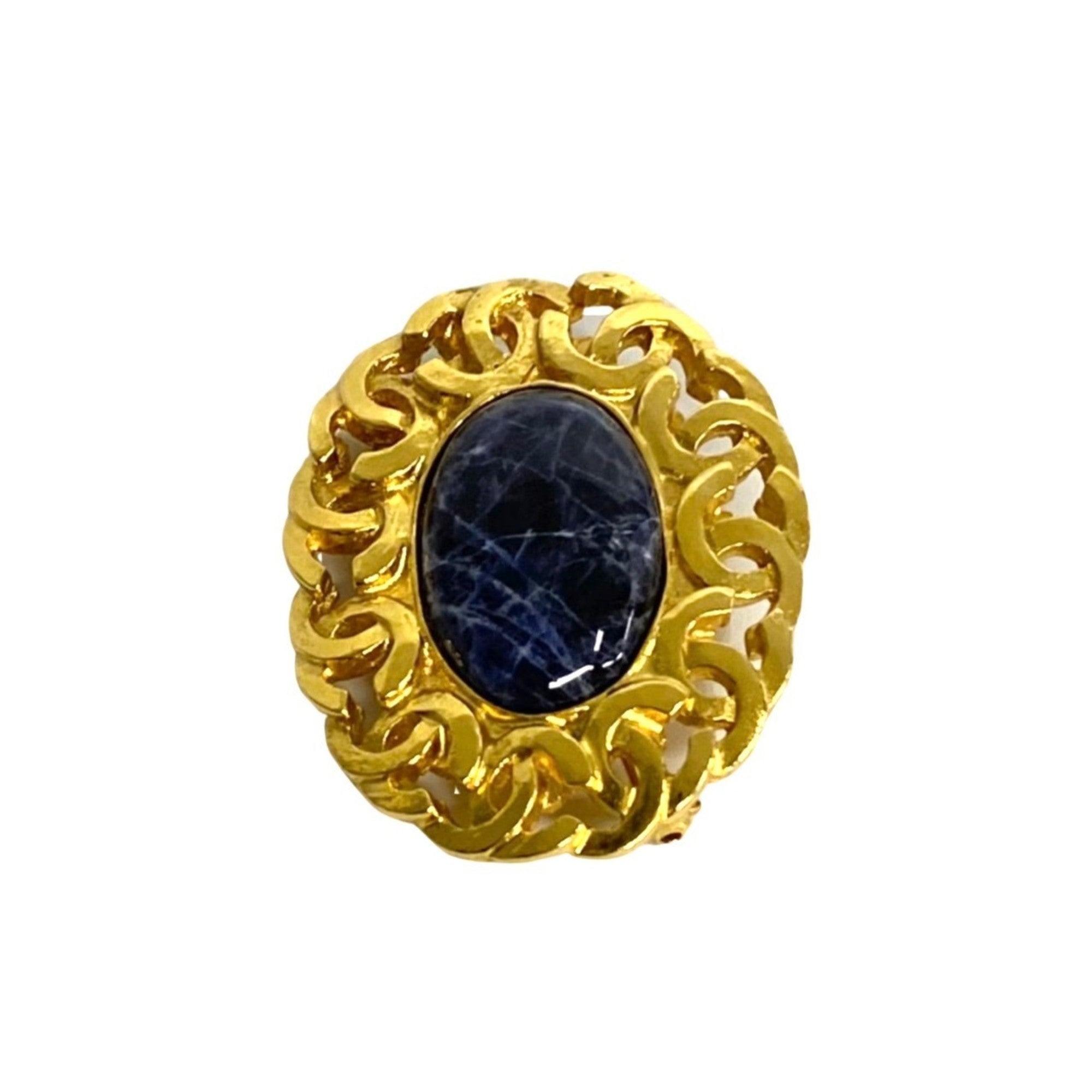 CC Logo Brooch Metal