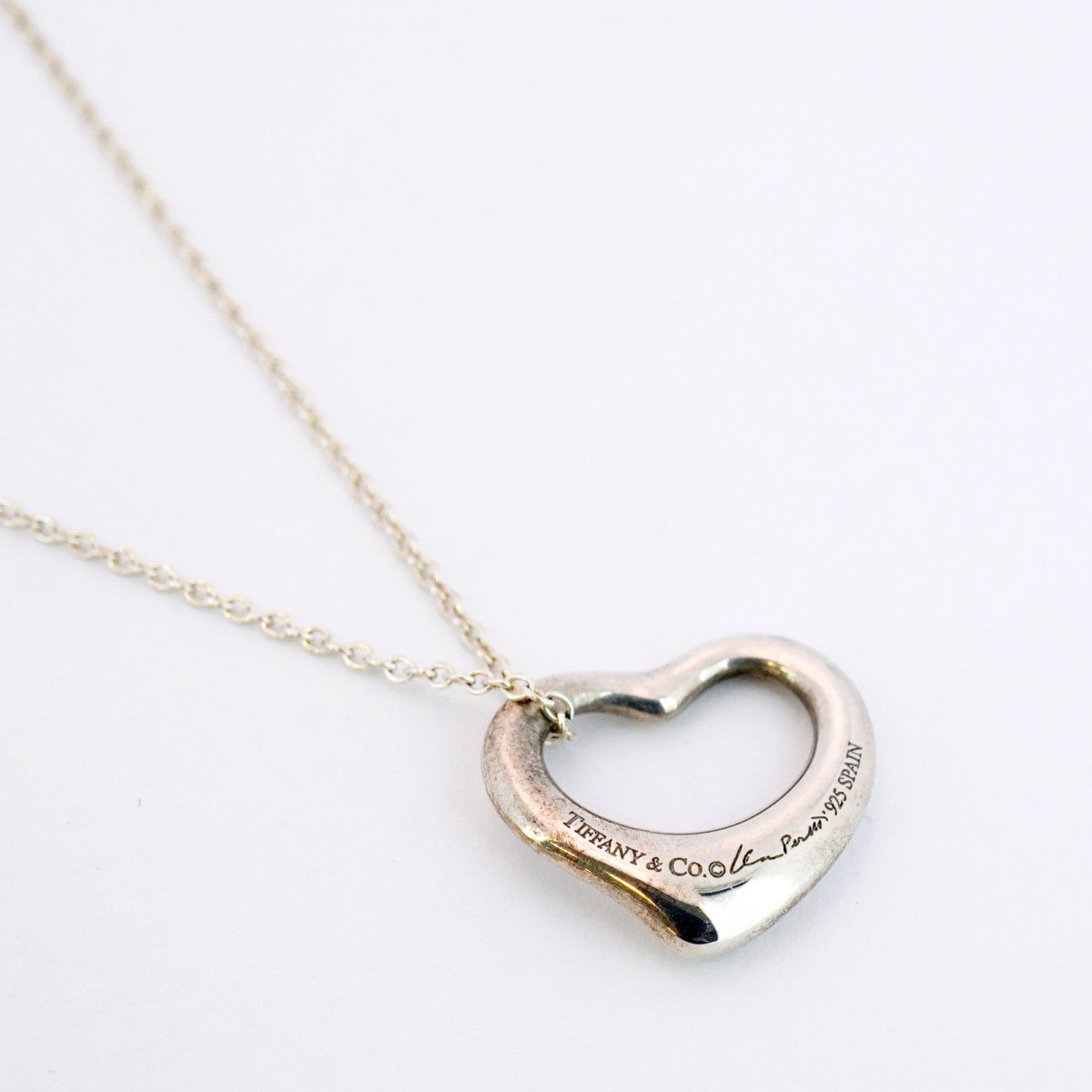 Heart Pendant Necklace Sterling Silver