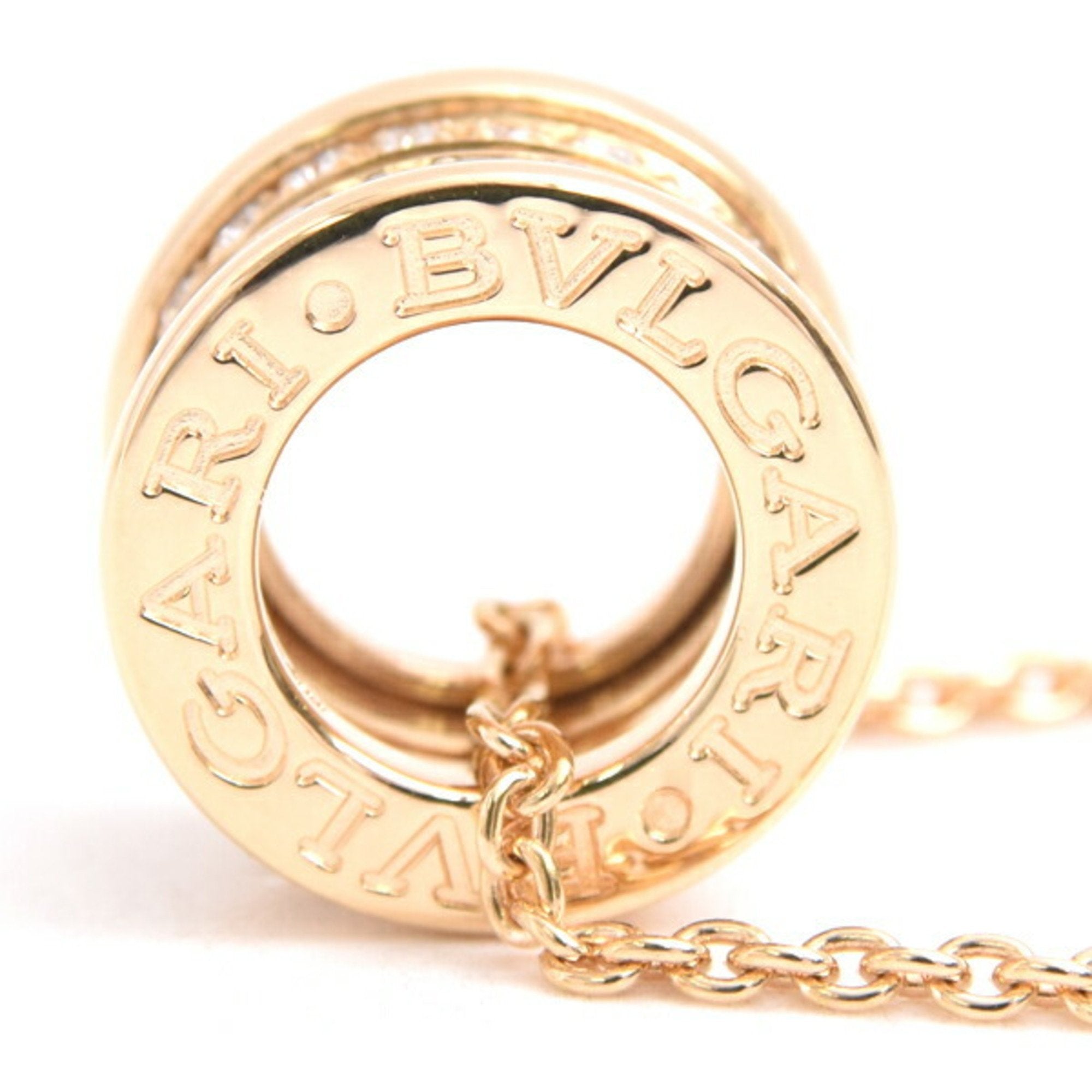 B.Zero1 Pendant Necklace 18K Yellow Gold with Diamond
