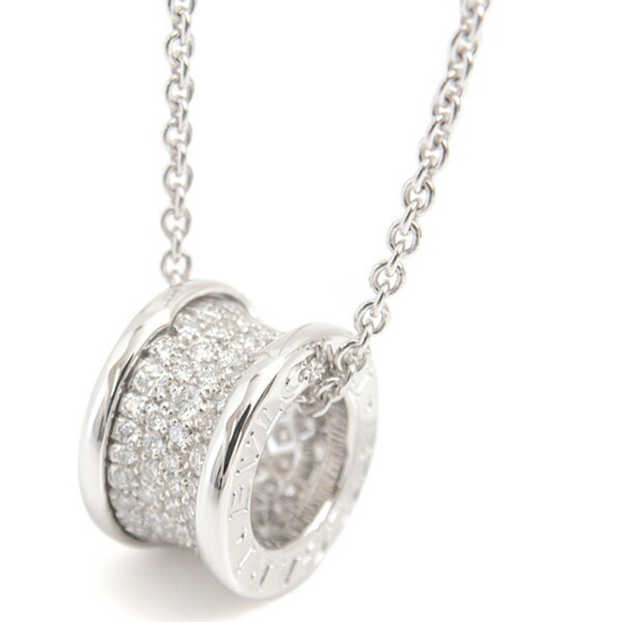 B.Zero1 Pendant Necklace 18K White Gold with Diamond