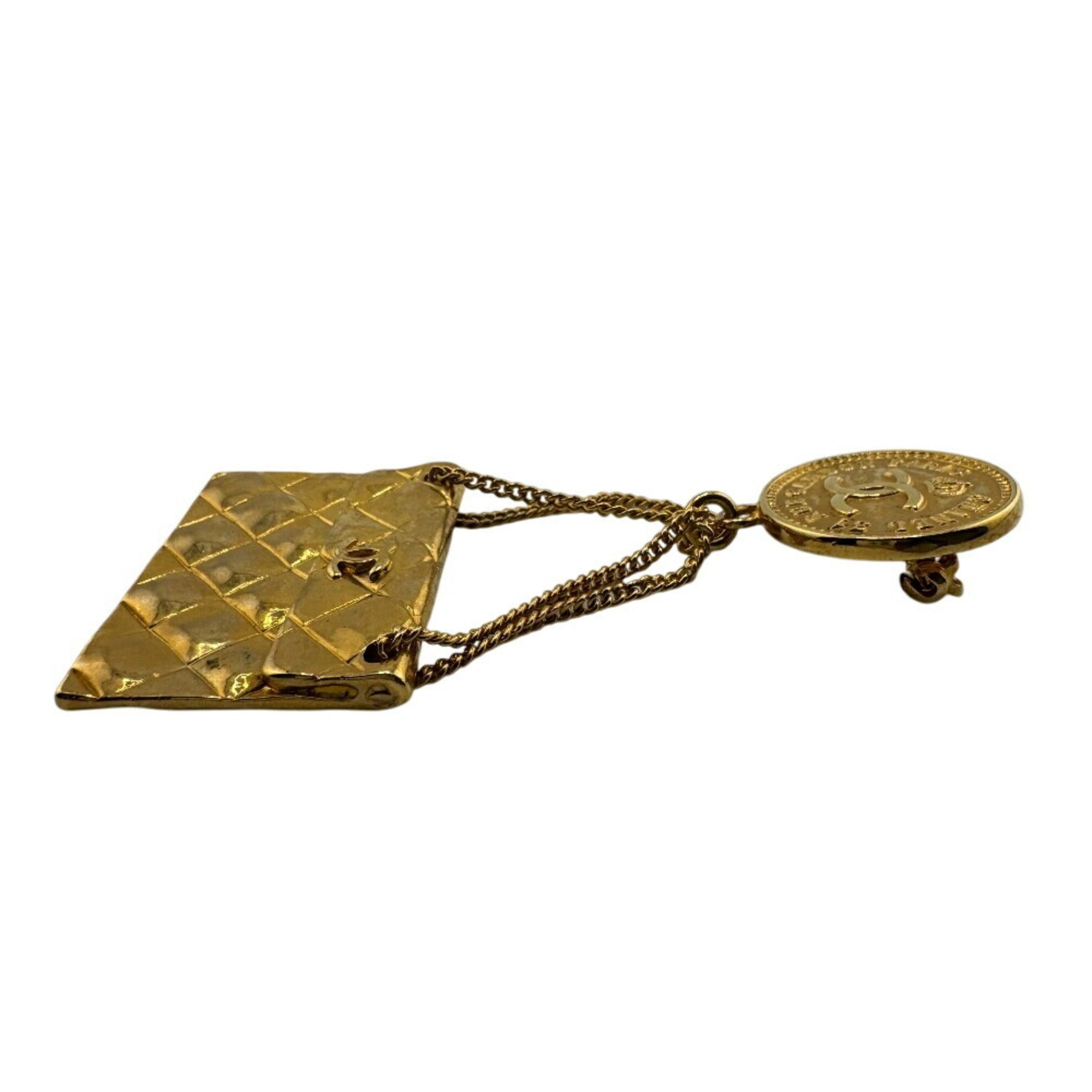 CC Logo Brooch Metal