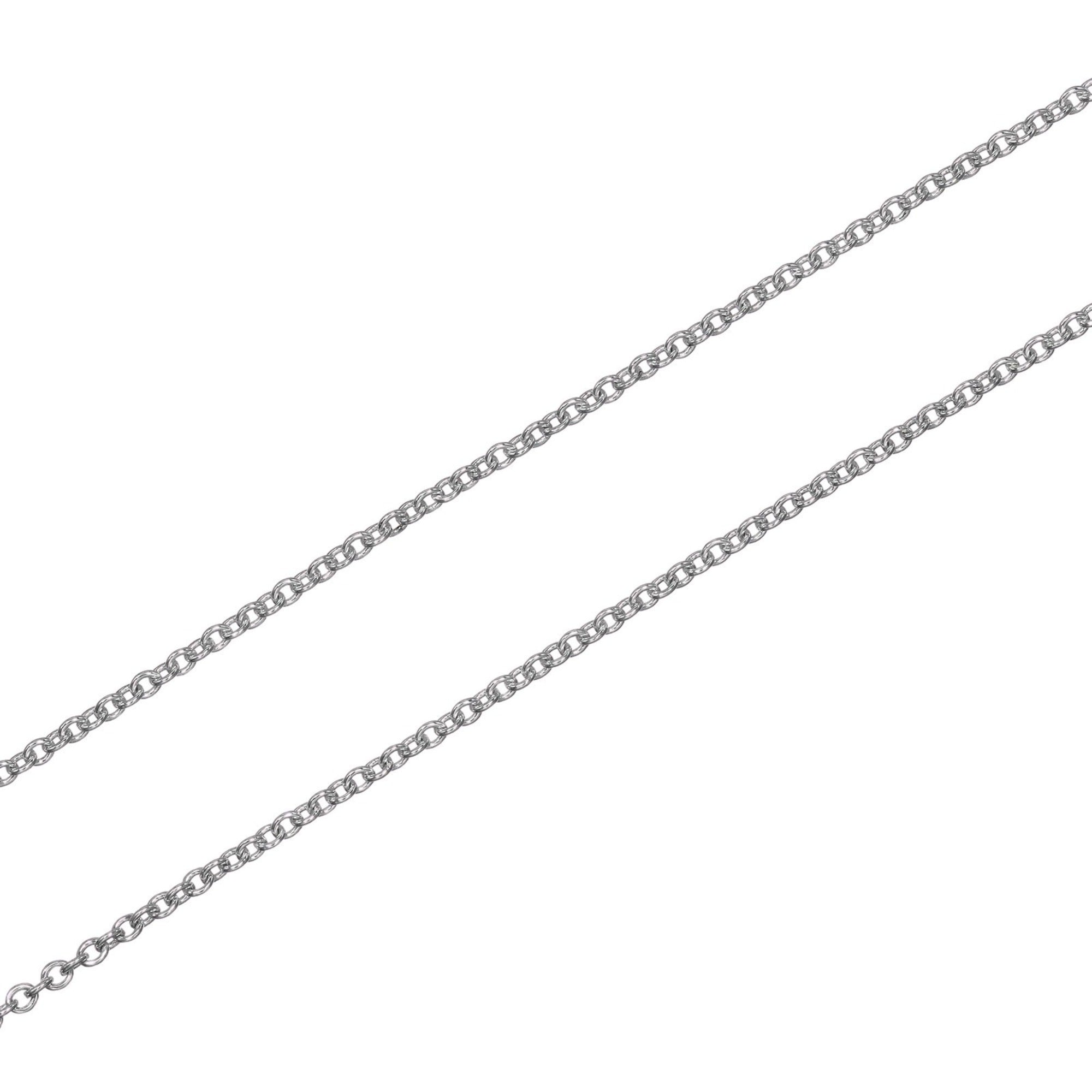 Bean Pendant Necklace Sterling Silver 6.1mm