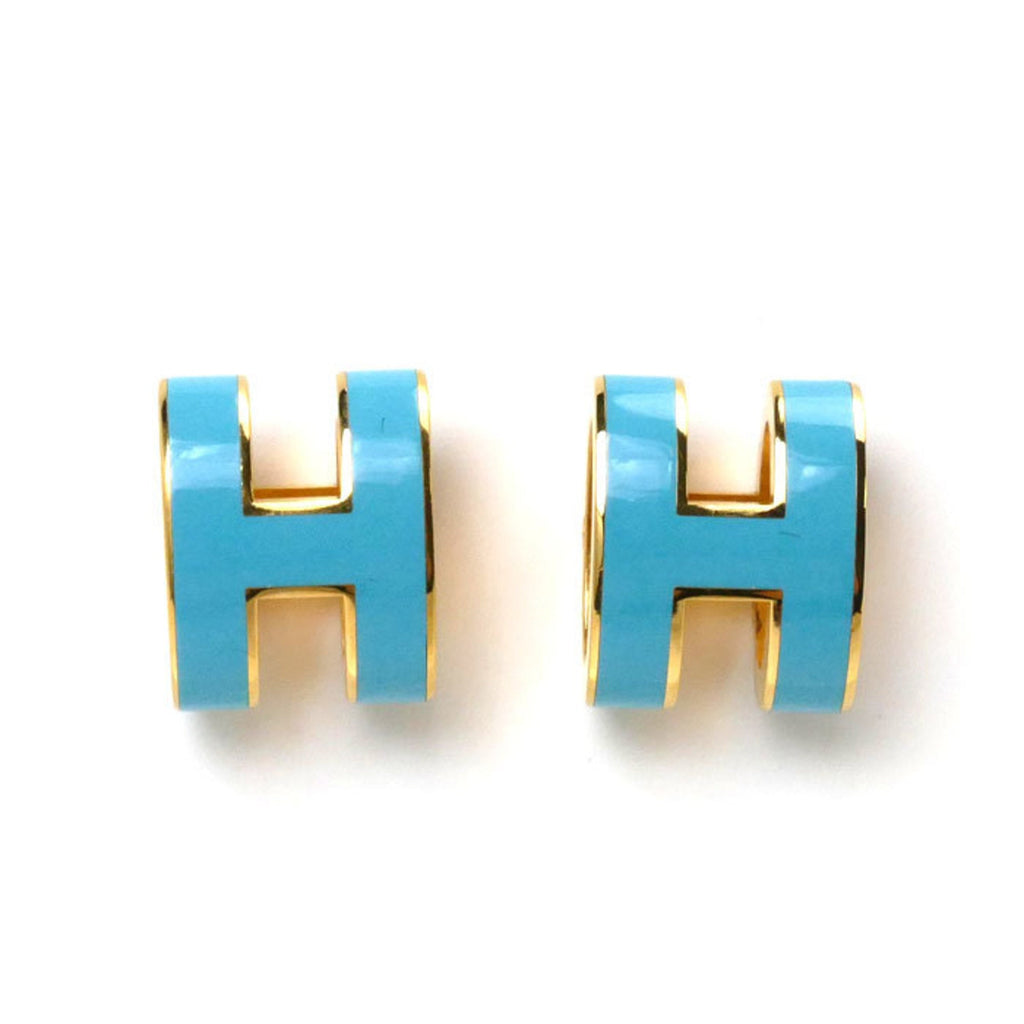 Pop H Earrings Gold-Tone Metal Gold-Tone Metal