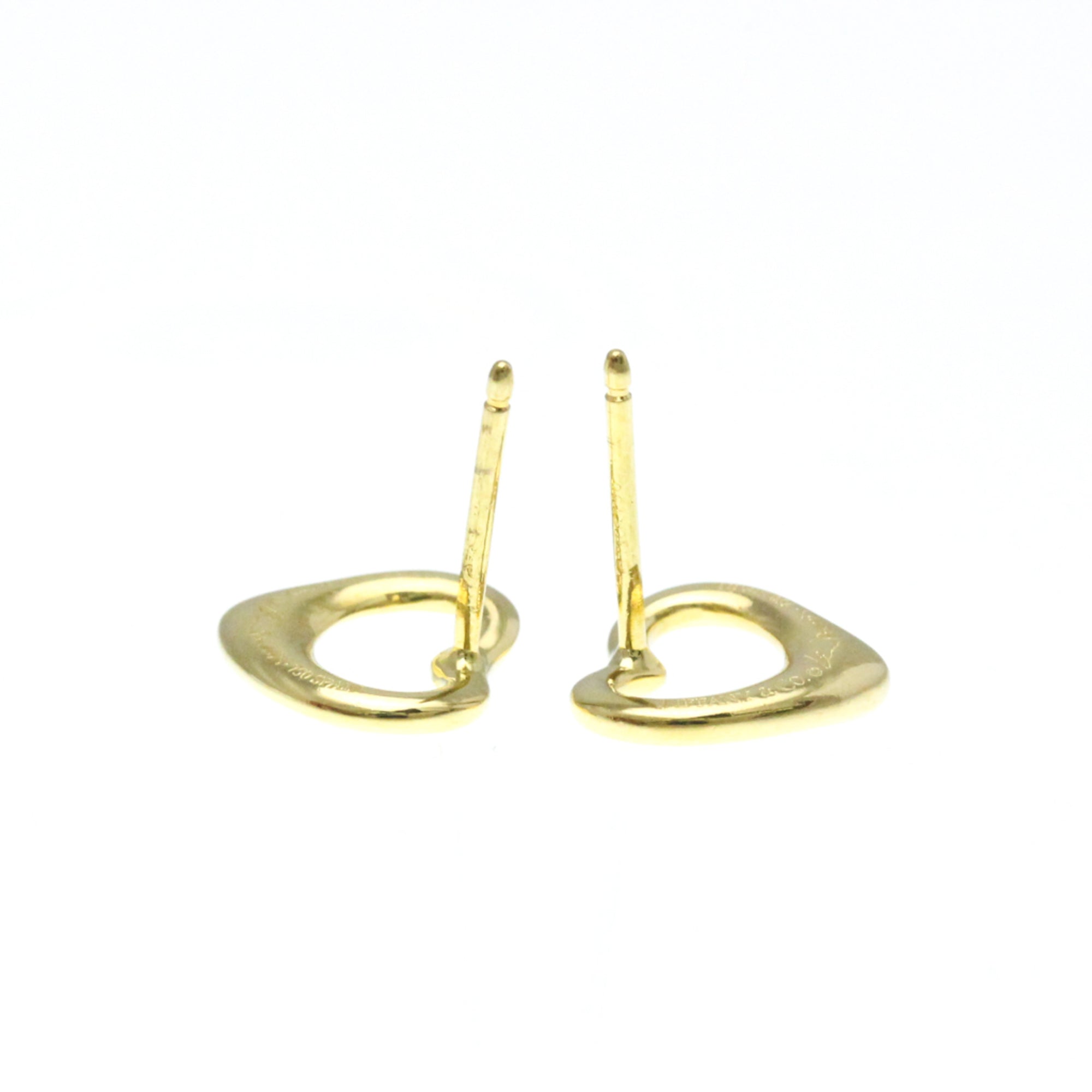Open Heart Earrings 18K Yellow Gold 11mm 18K Yellow Gold