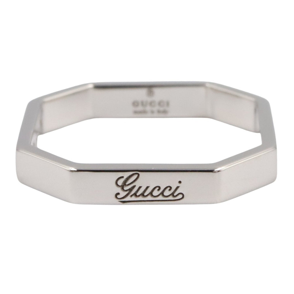 Octagon Ring 18K White Gold