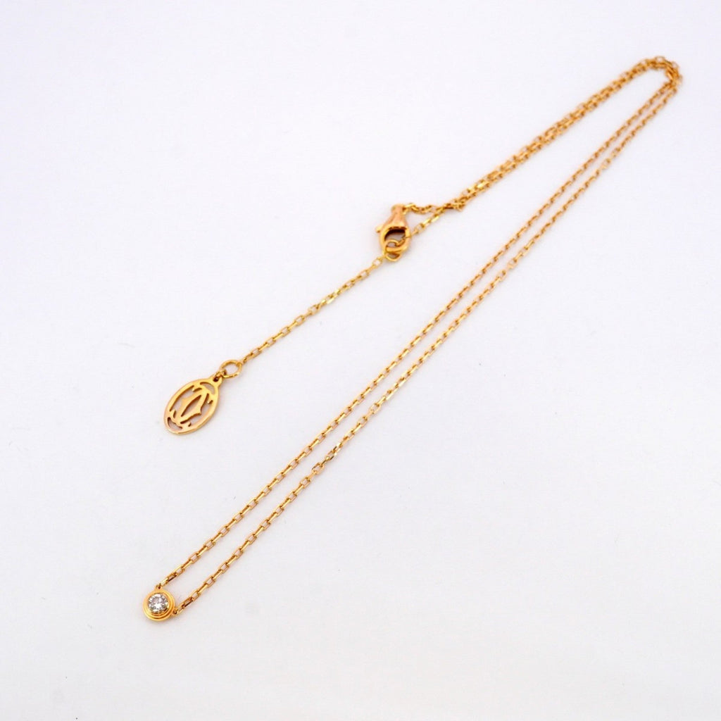 Pendant Necklace 18K Rose Gold Small with Diamond