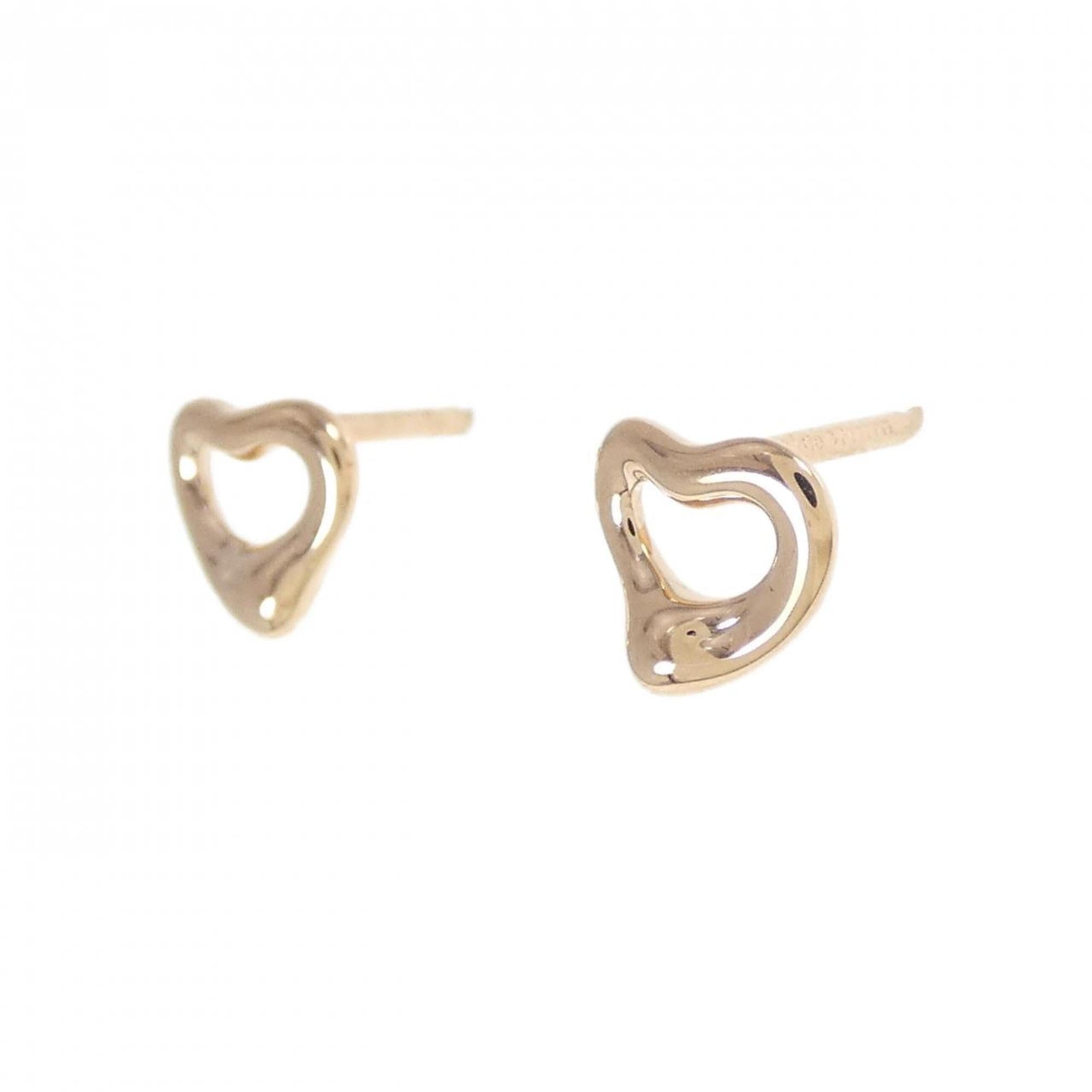 Open Heart Earrings 18K Rose Gold 7mm 18K Rose Gold