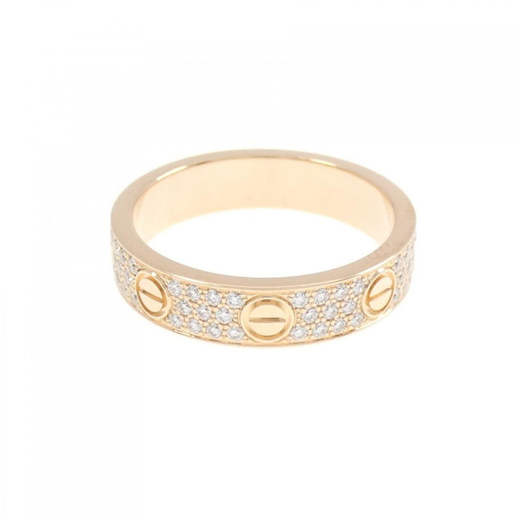 Love Ring 18K Rose Gold Mini with Diamond
