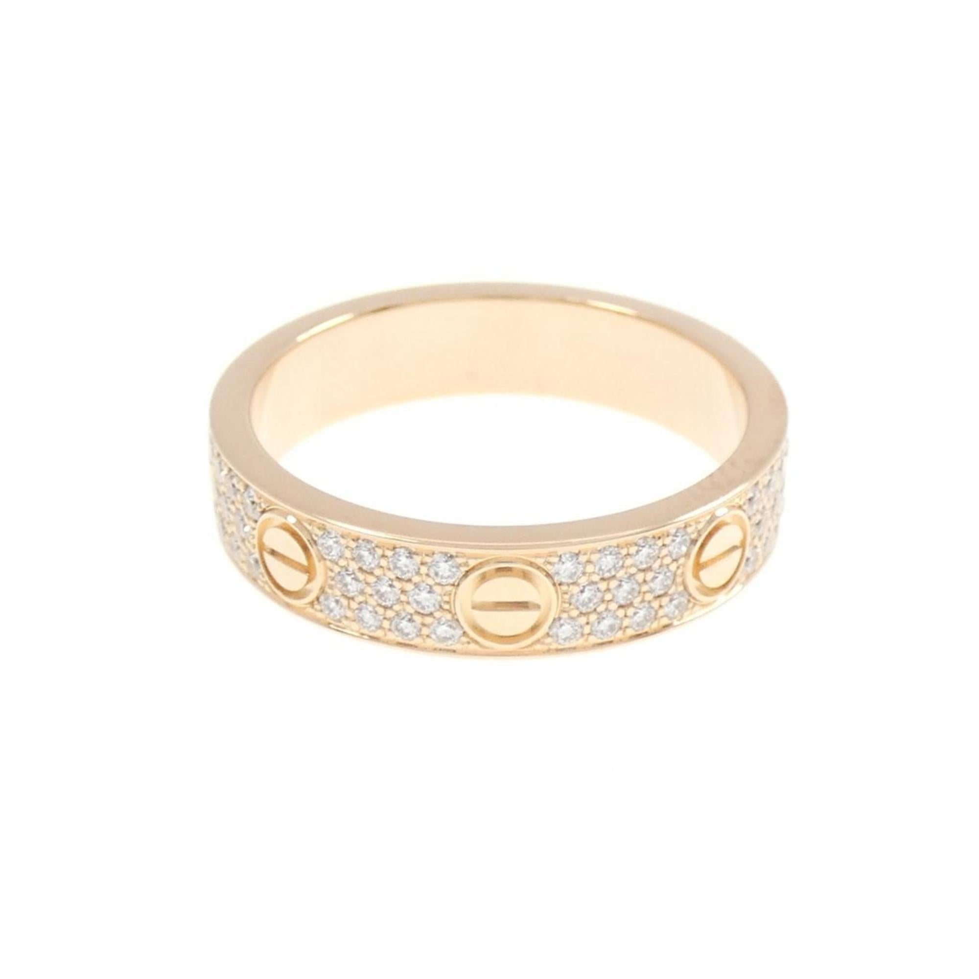 Love Ring 18K Rose Gold Mini with Diamond