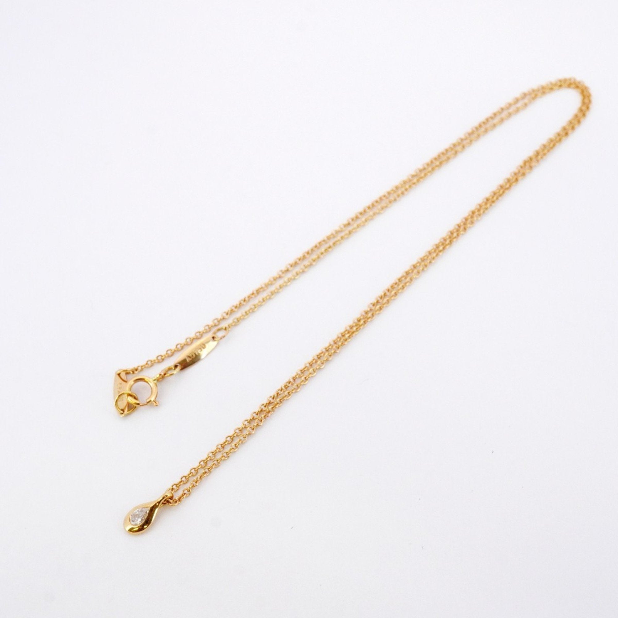 Elsa Peretti Diamonds By The Yard Pendant Necklace 18K Rose Gold and Diamond