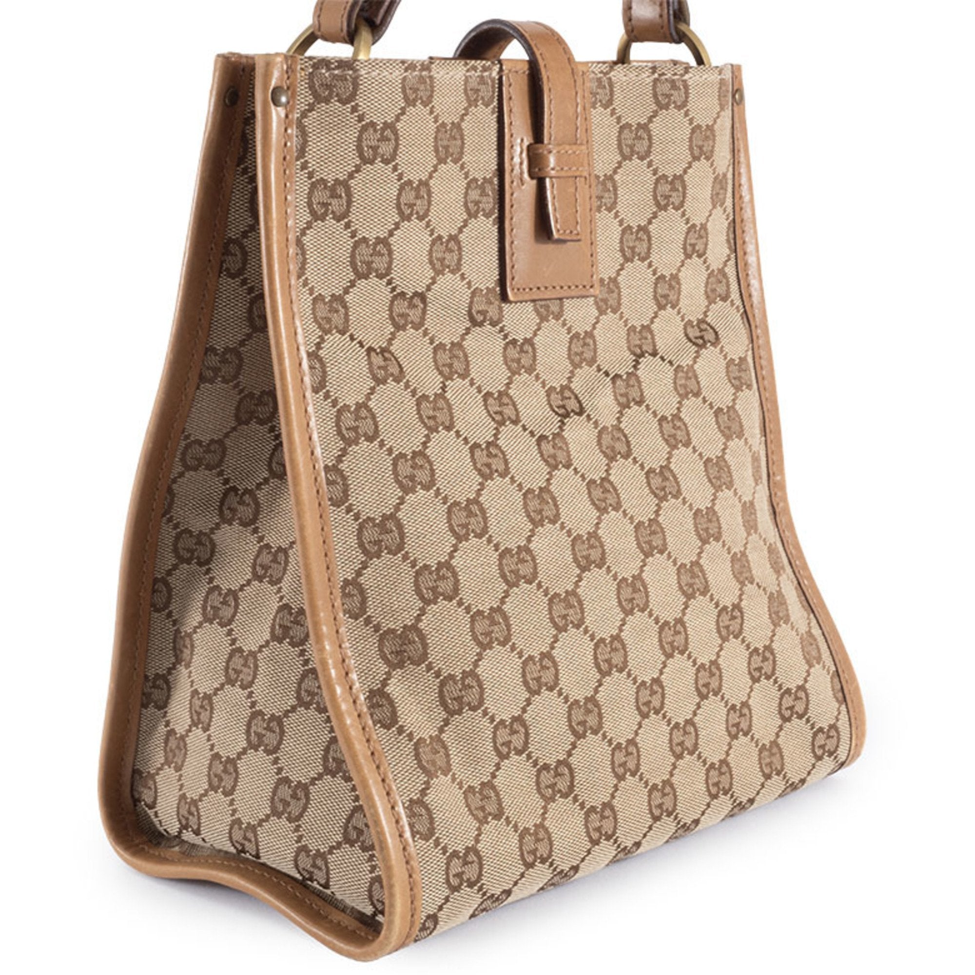Web Strap Zip Messenger Bag GG Canvas Small