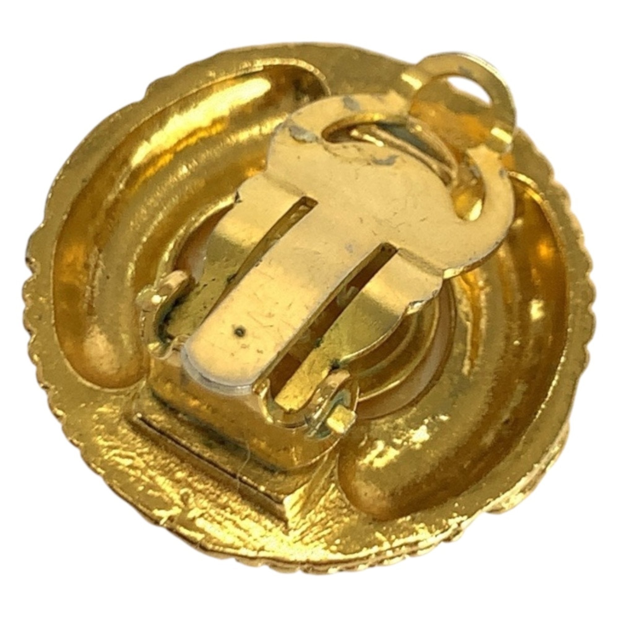 CC Logo Clip-On Earrings Metal