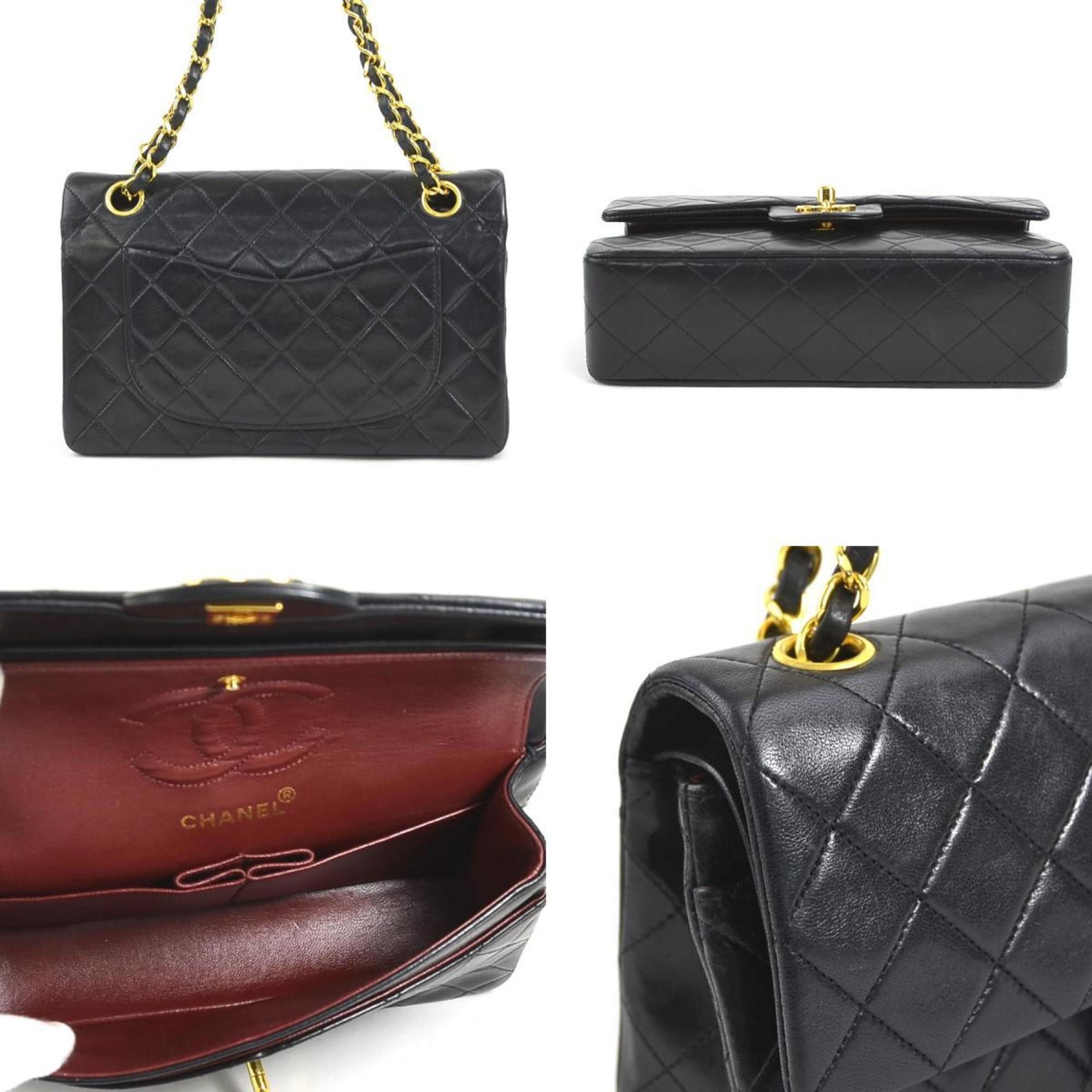 Vintage Classic Double Flap Bag Quilted Lambskin Small