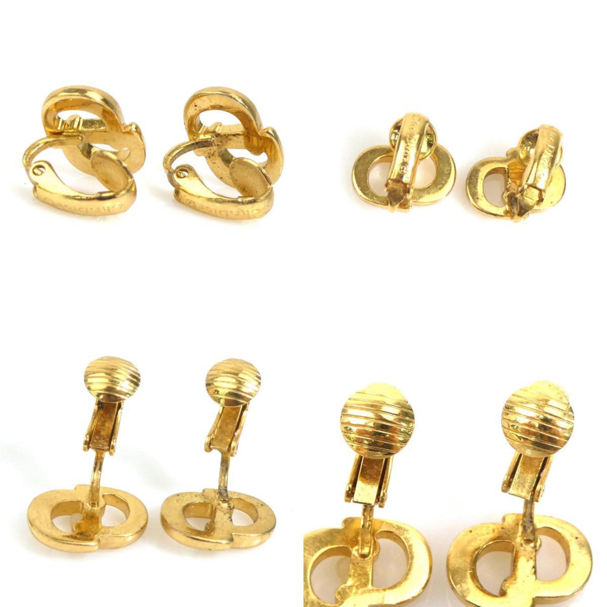 Clip-On Earrings Clip-On Gold-Tone Metal