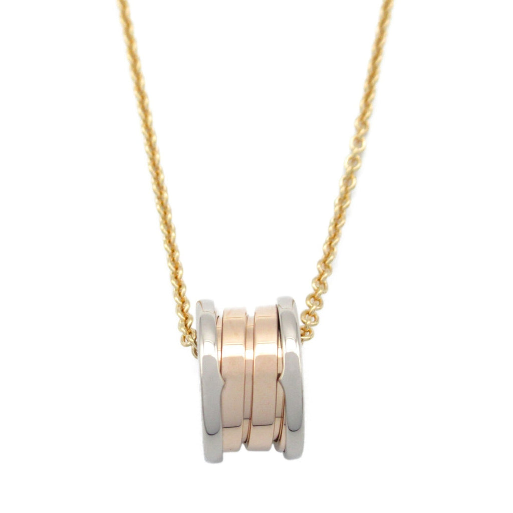 B.Zero1 Pendant Necklace 18K Rose Gold and 18K White Gold