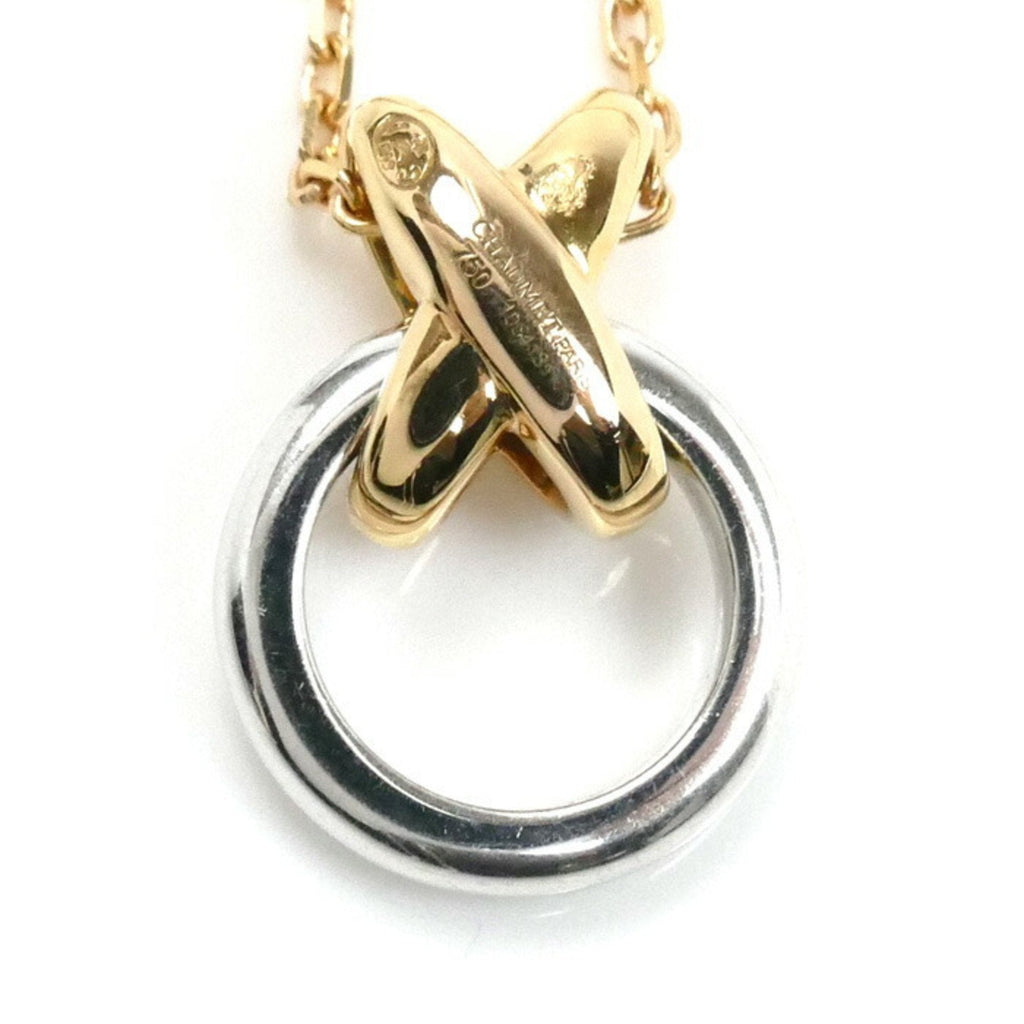 Pendant Necklace 18K Rose Gold and 18K White Gold
