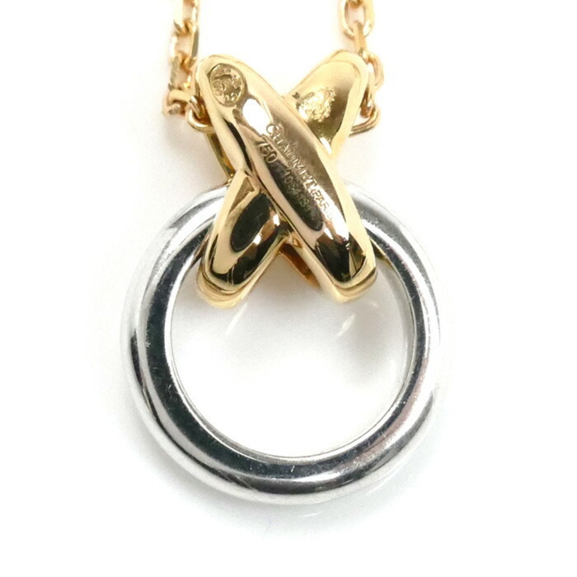 Pendant Necklace 18K Rose Gold and 18K White Gold