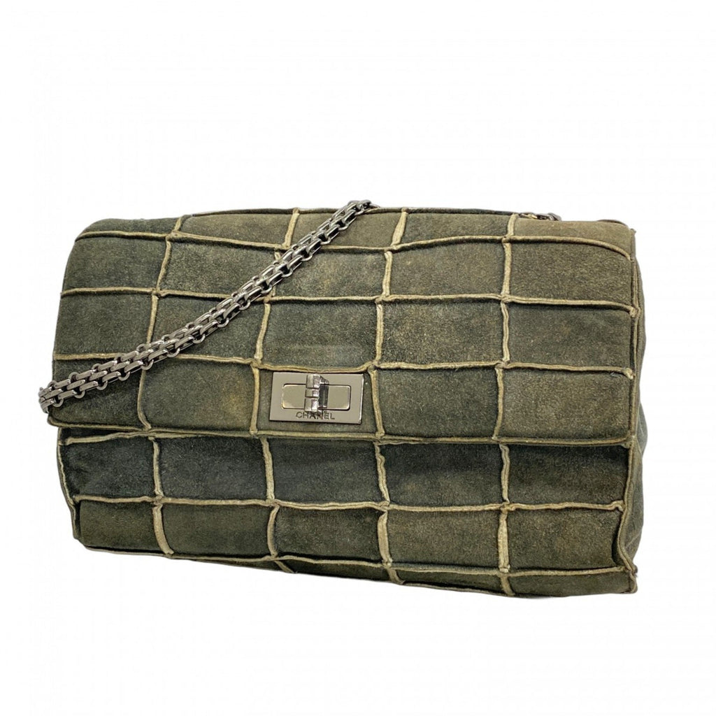Reissue Flap Bag Suede Patchwork Medium