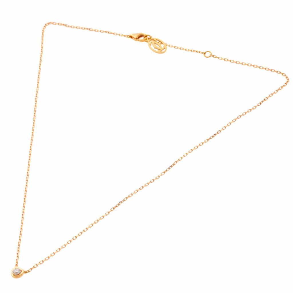 Heart Pendant Necklace 18K Rose Gold with Diamond