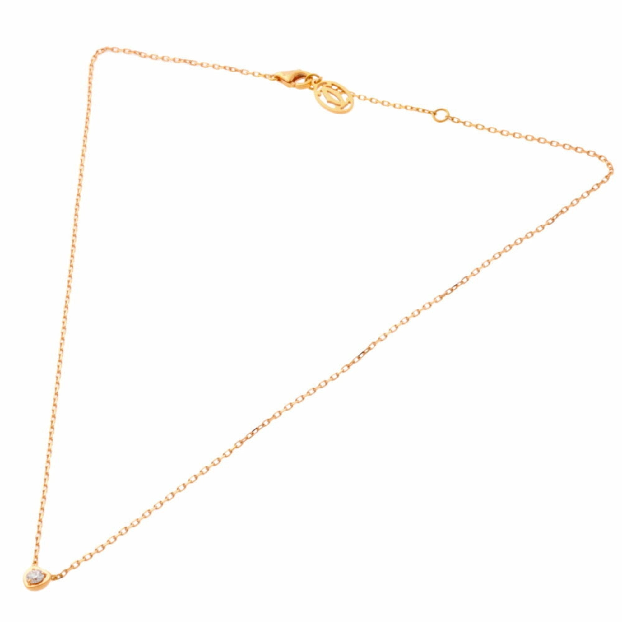 Heart Pendant Necklace 18K Rose Gold with Diamond
