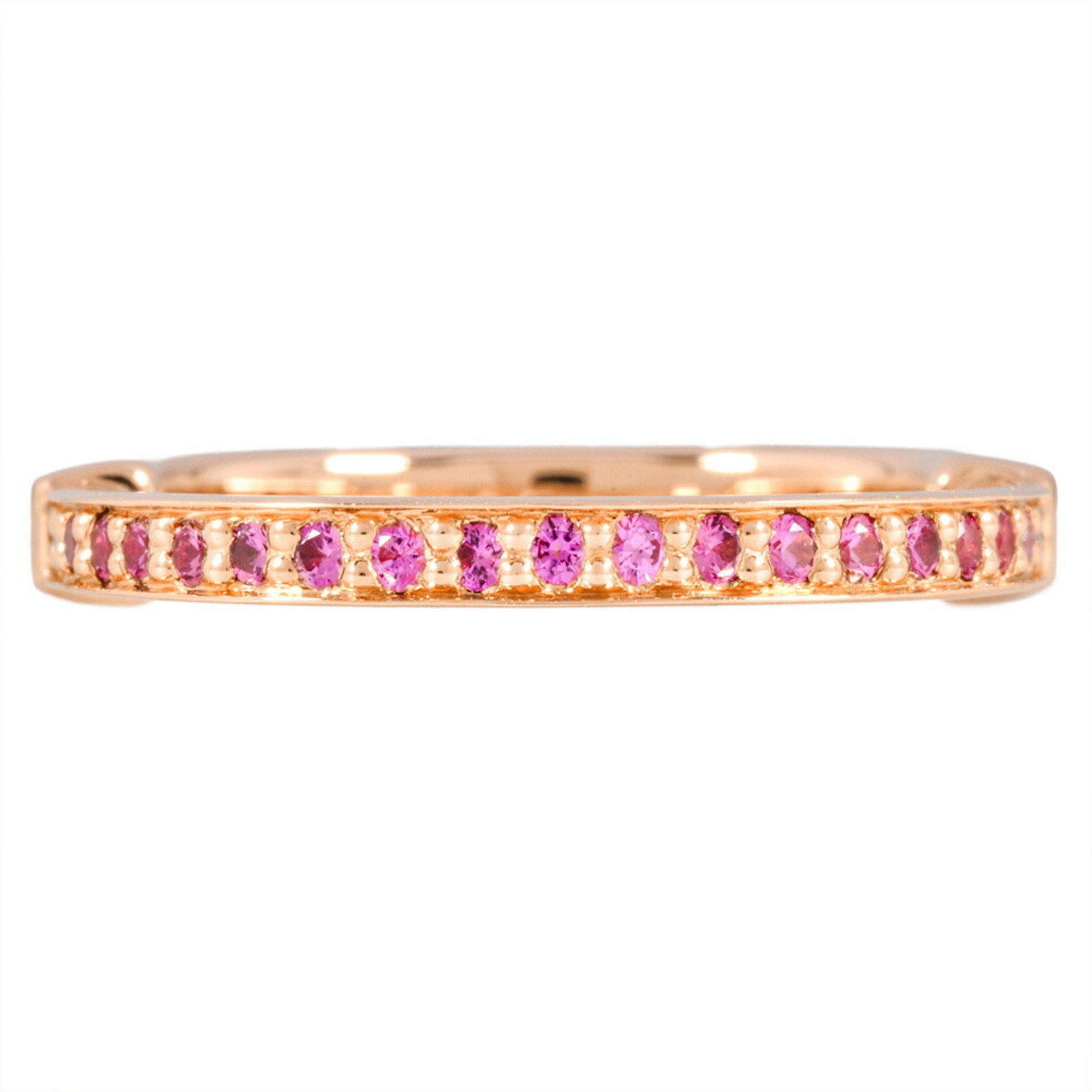Ring 18K Rose Gold Small With Sapphire