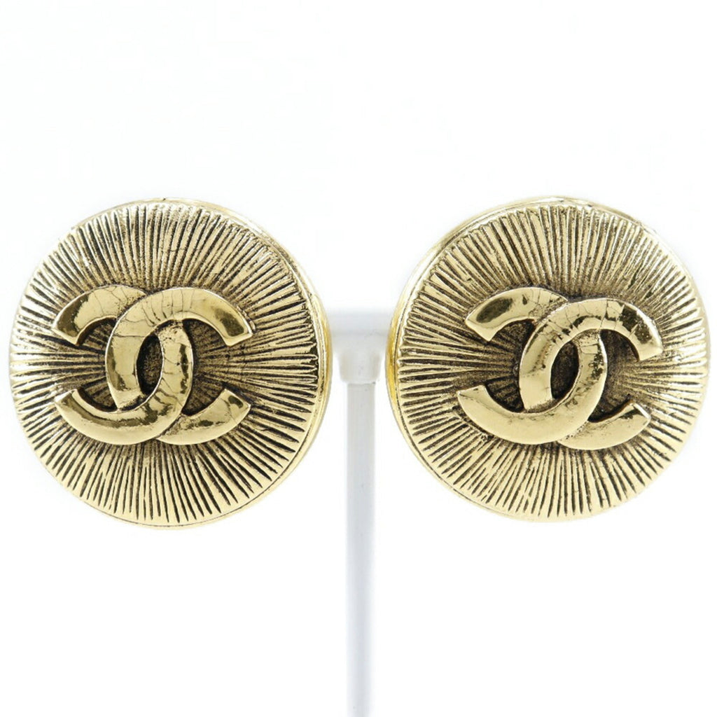 CC Logo Clip-On Earrings Metal