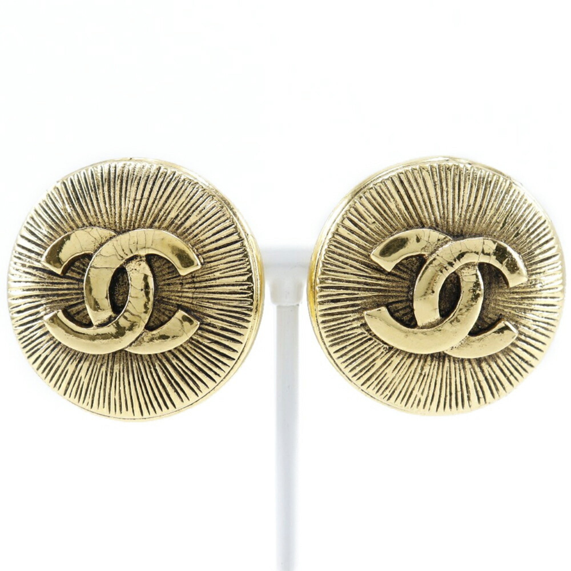 CC Logo Clip-On Earrings Metal