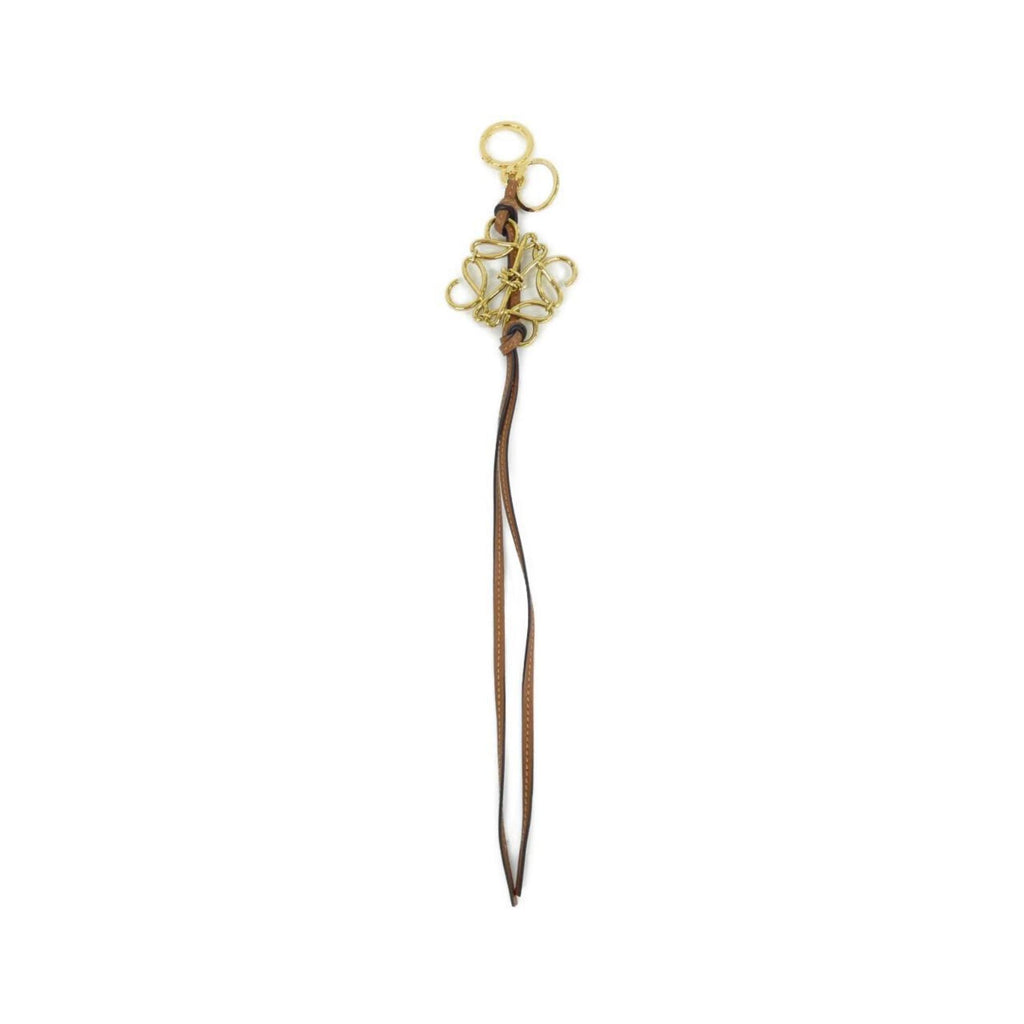 Handbag Charm Leather Gold