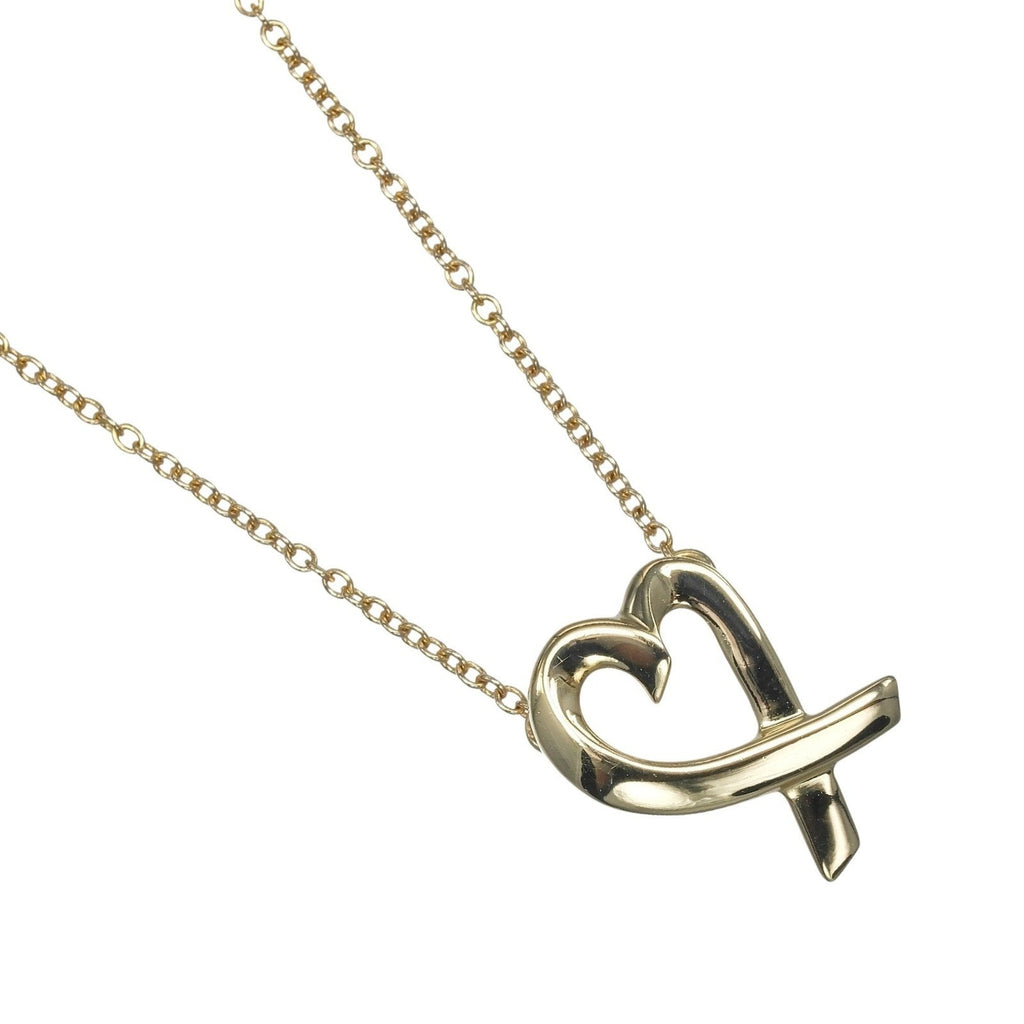 Loving Heart Pendant Necklace 18K Yellow Gold