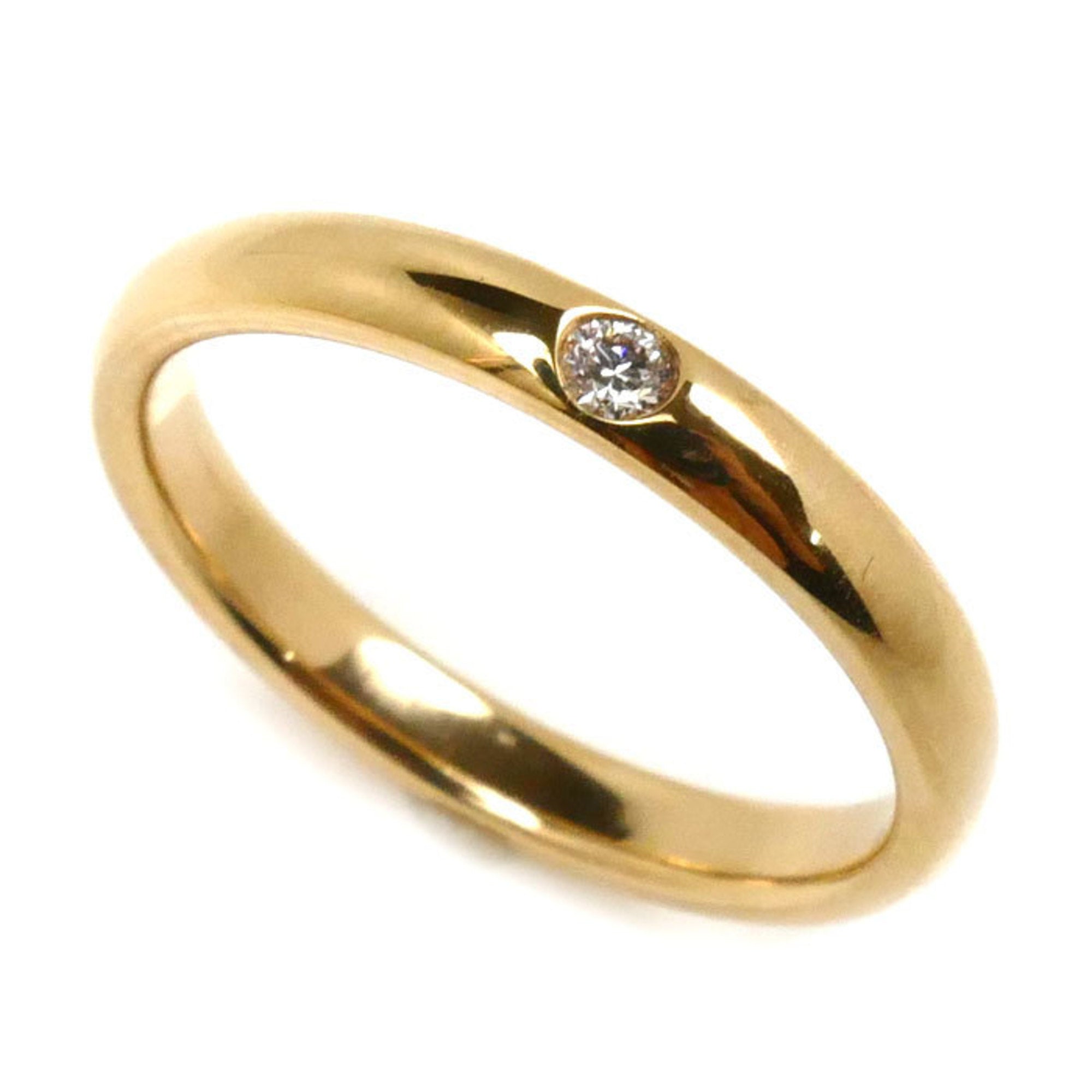 Band Ring 18K Rose Gold with Diamond