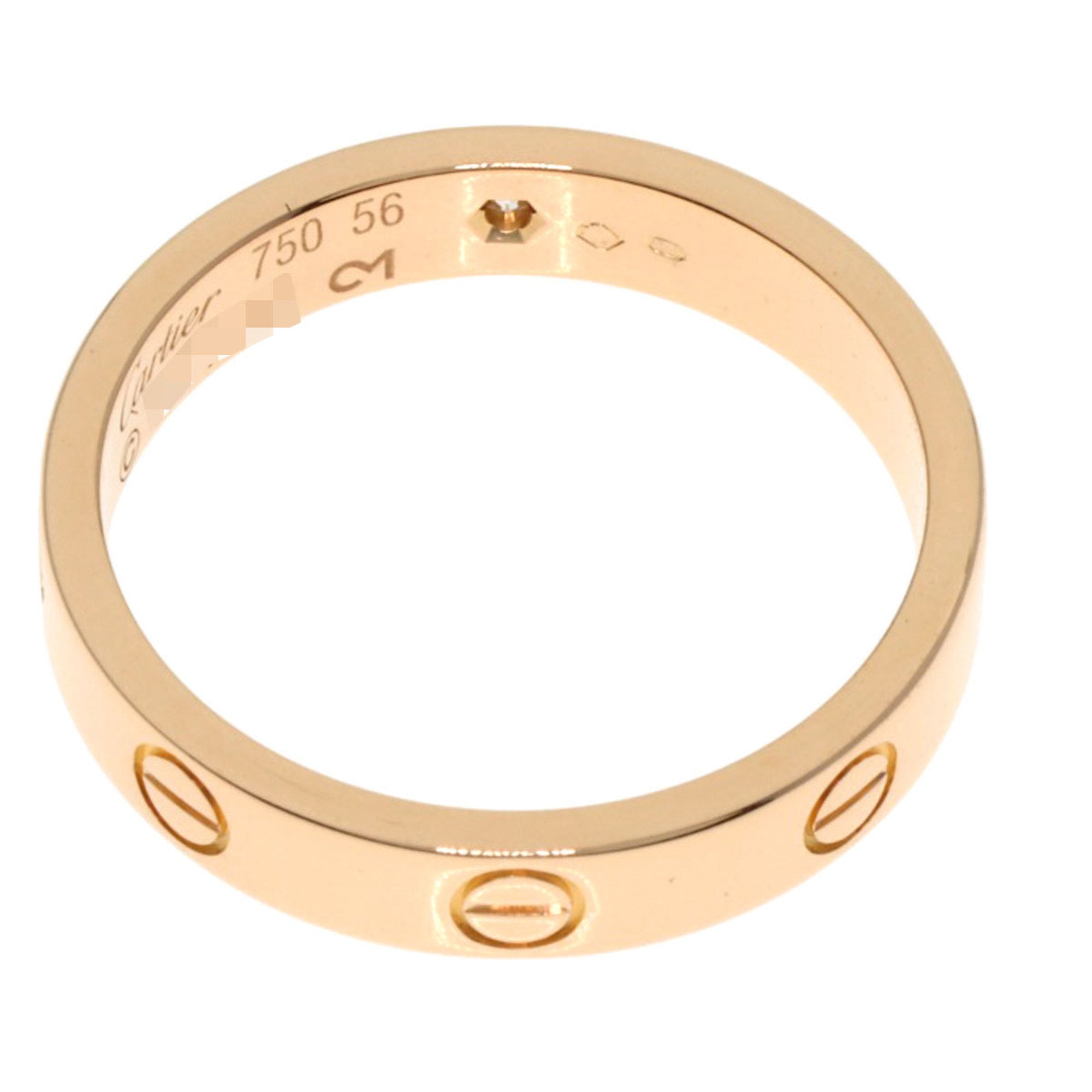 Love Mini Ring 18K Rose Gold with Diamond
