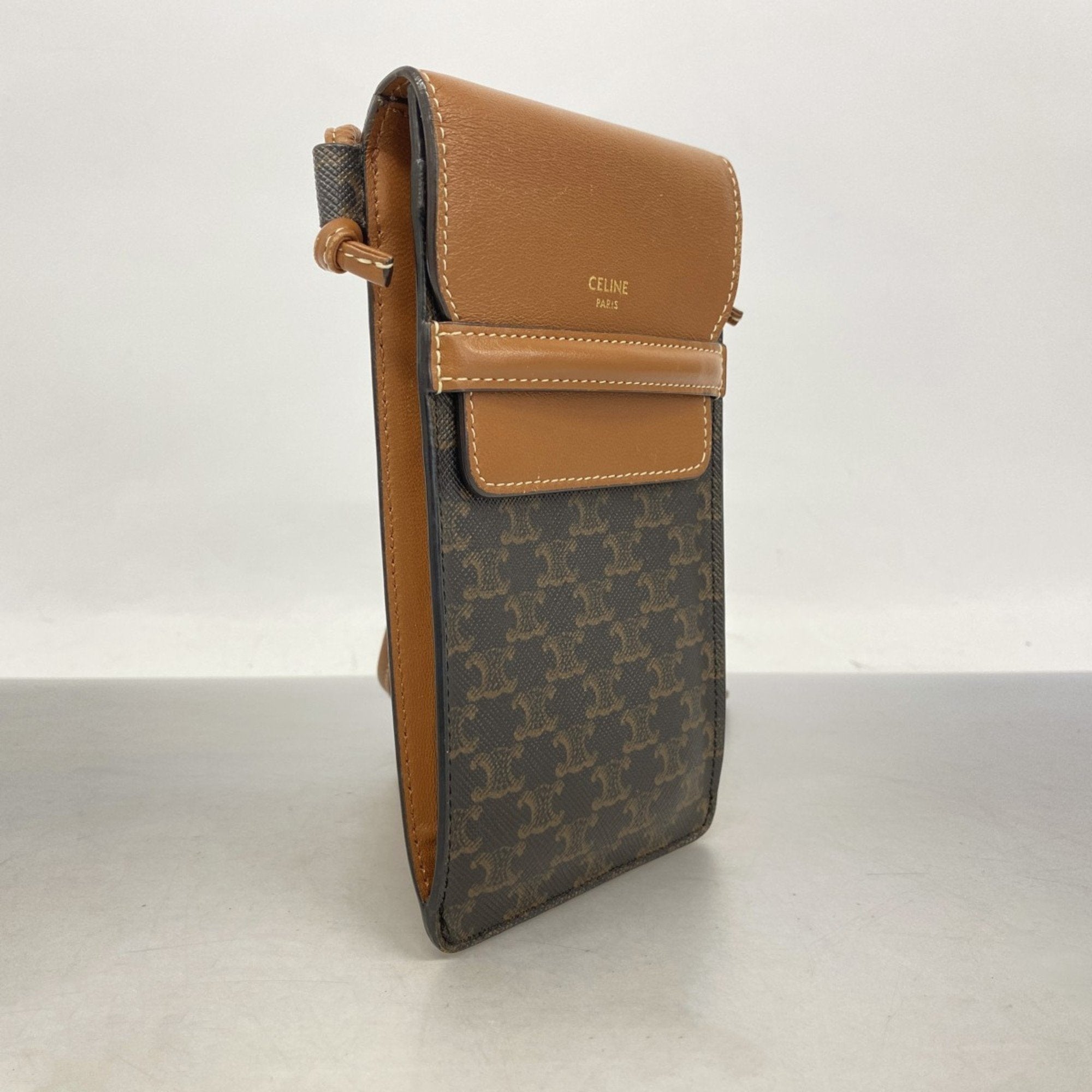 Wallet on Strap Triomphe Coated Canvas